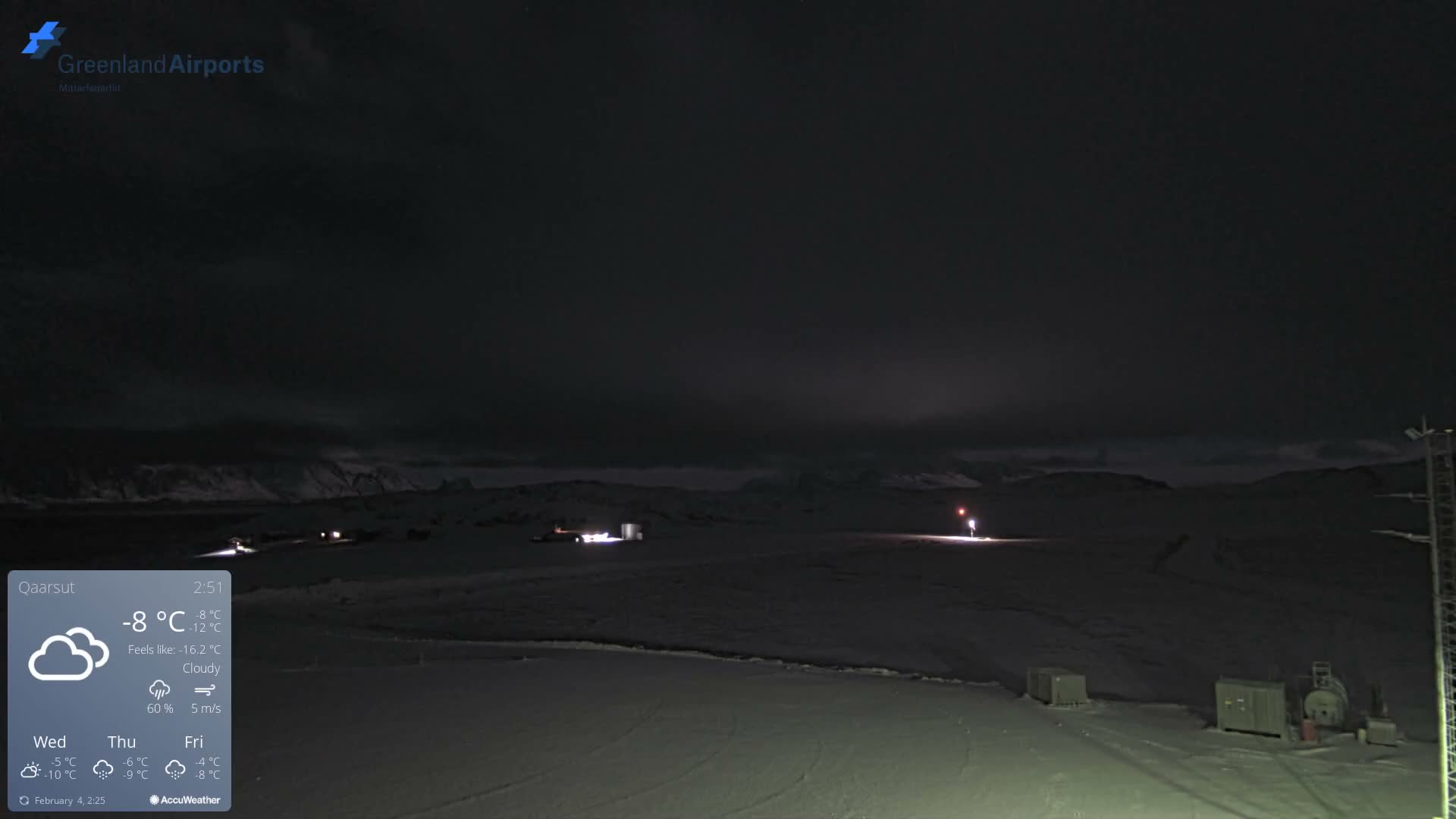 Qaarsut Airport (Mittarfik Qaarsut) East Towards View Live Cam JQA / BGUQ  - Qaarsut, Avannaata, Greenland, Denmark