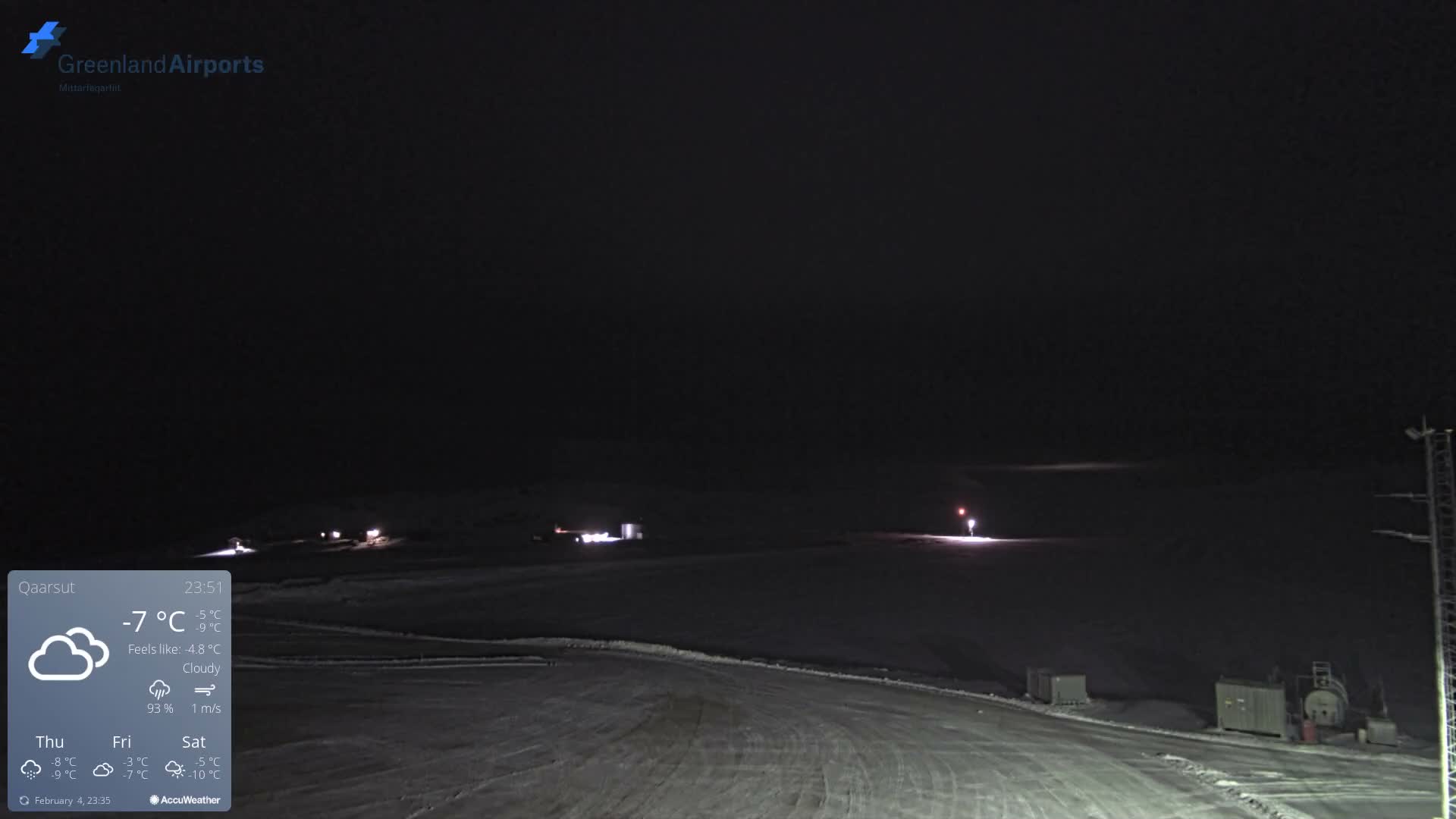 Qaarsut Airport (Mittarfik Qaarsut) East Towards View Live Cam JQA / BGUQ  - Qaarsut, Avannaata, Greenland, Denmark