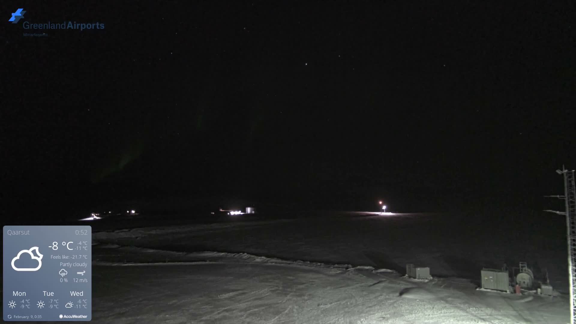 Qaarsut Airport (Mittarfik Qaarsut) East Towards View Live Cam JQA / BGUQ  - Qaarsut, Avannaata, Greenland, Denmark