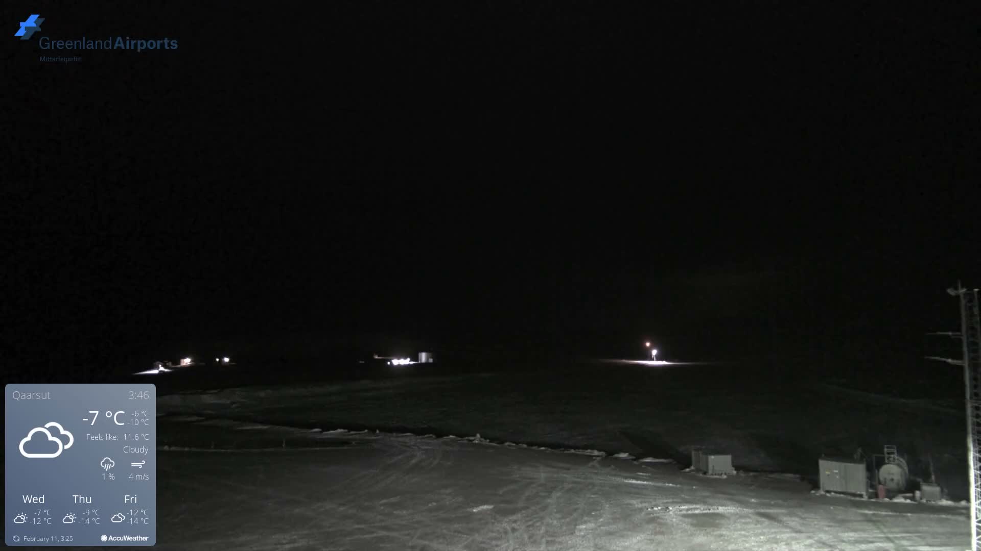 Qaarsut Airport (Mittarfik Qaarsut) East Towards View Live Cam JQA / BGUQ  - Qaarsut, Avannaata, Greenland, Denmark