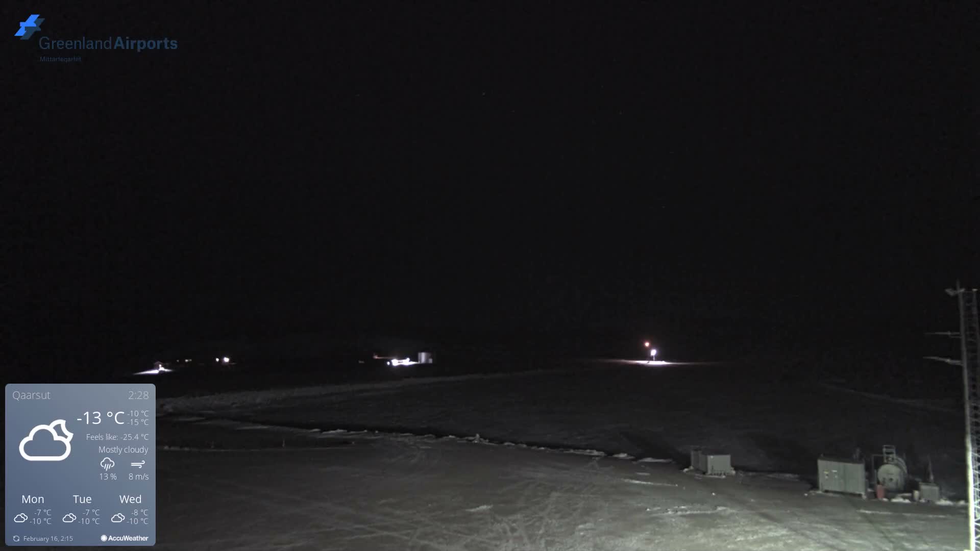 Qaarsut Airport (Mittarfik Qaarsut) East Towards View Live Cam JQA / BGUQ  - Qaarsut, Avannaata, Greenland, Denmark