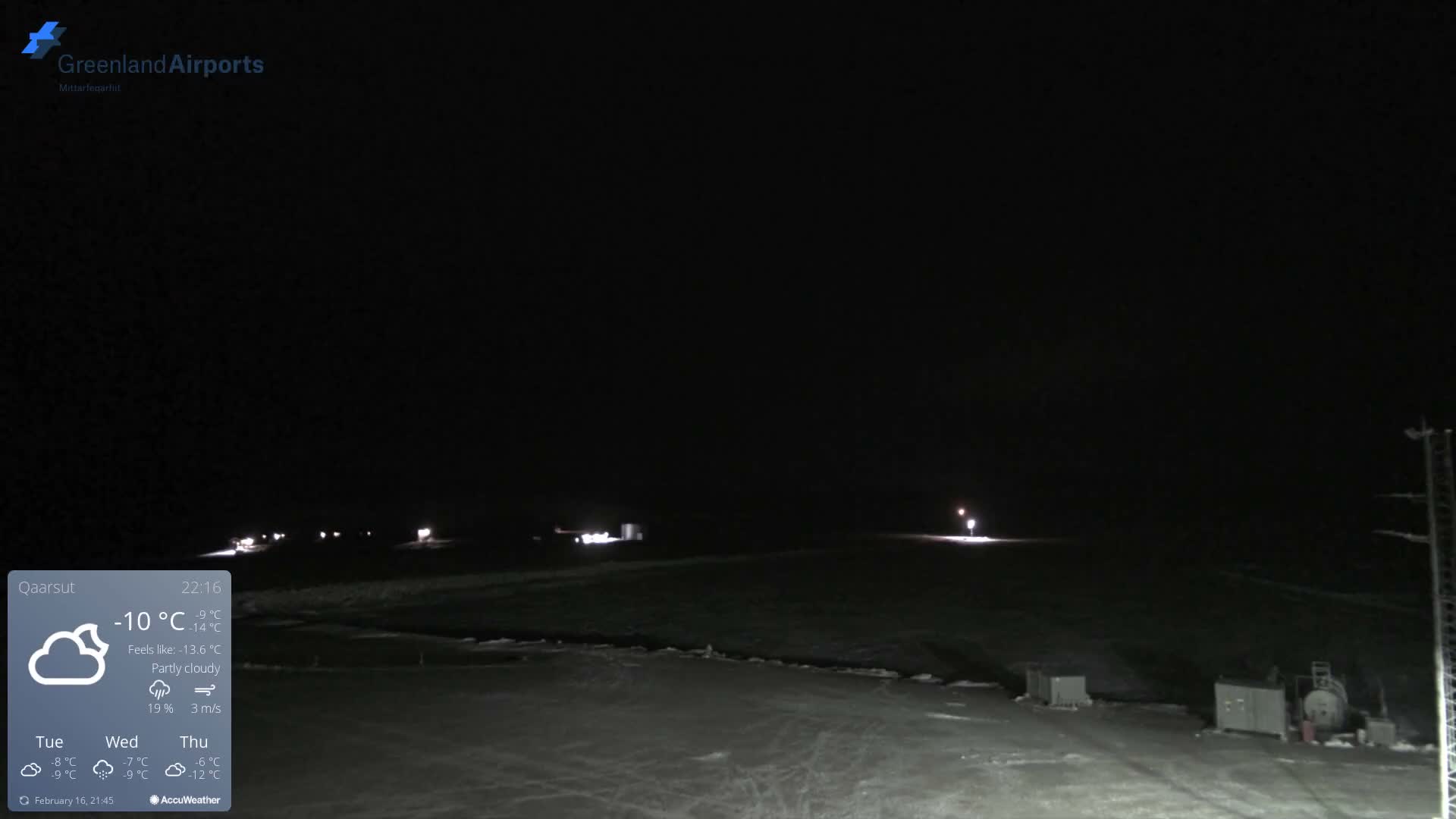 Qaarsut Airport (Mittarfik Qaarsut) East Towards View Live Cam JQA / BGUQ  - Qaarsut, Avannaata, Greenland, Denmark