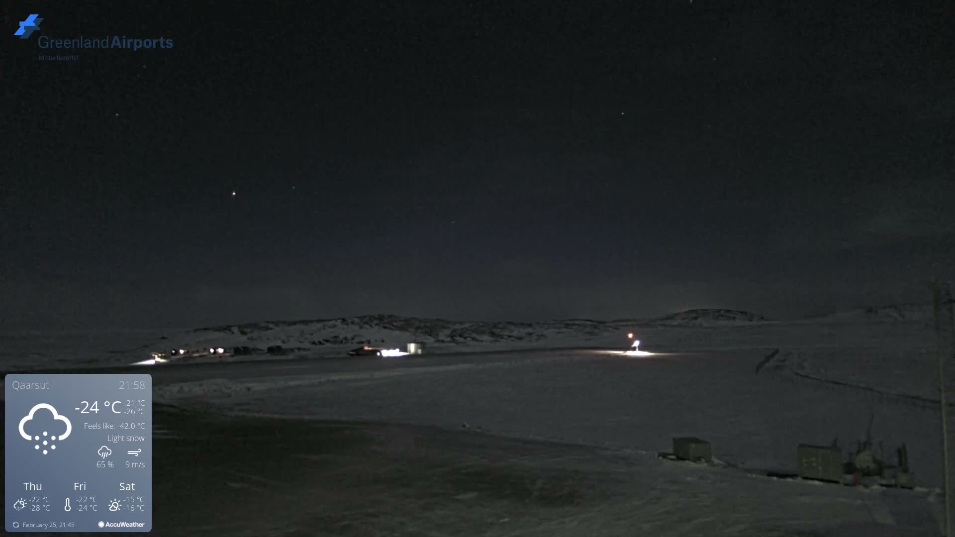 Qaarsut Airport (Mittarfik Qaarsut) East Towards View Live Cam JQA / BGUQ  - Qaarsut, Avannaata, Greenland, Denmark