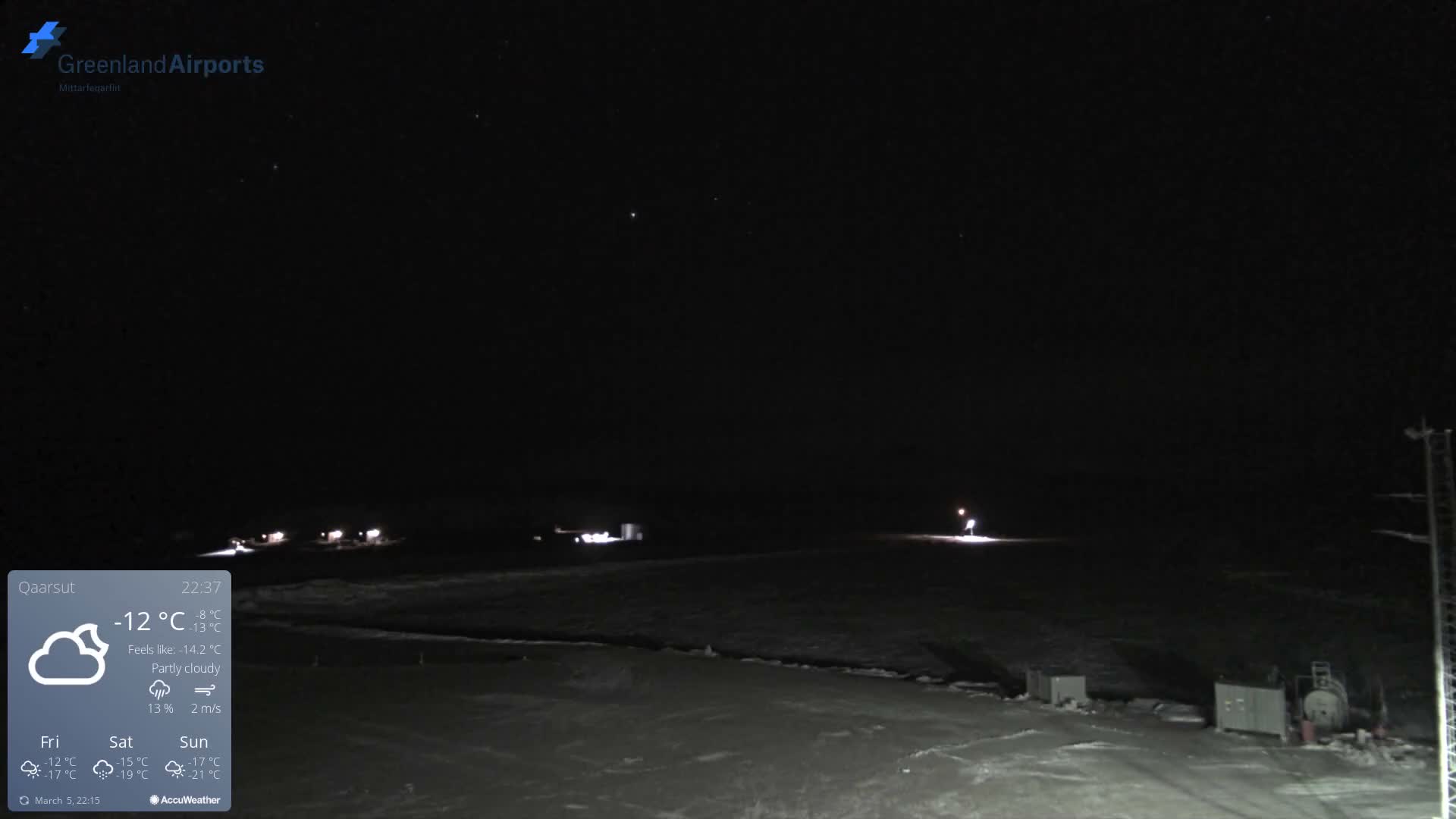 Qaarsut Airport (Mittarfik Qaarsut) East Towards View Live Cam JQA / BGUQ  - Qaarsut, Avannaata, Greenland, Denmark