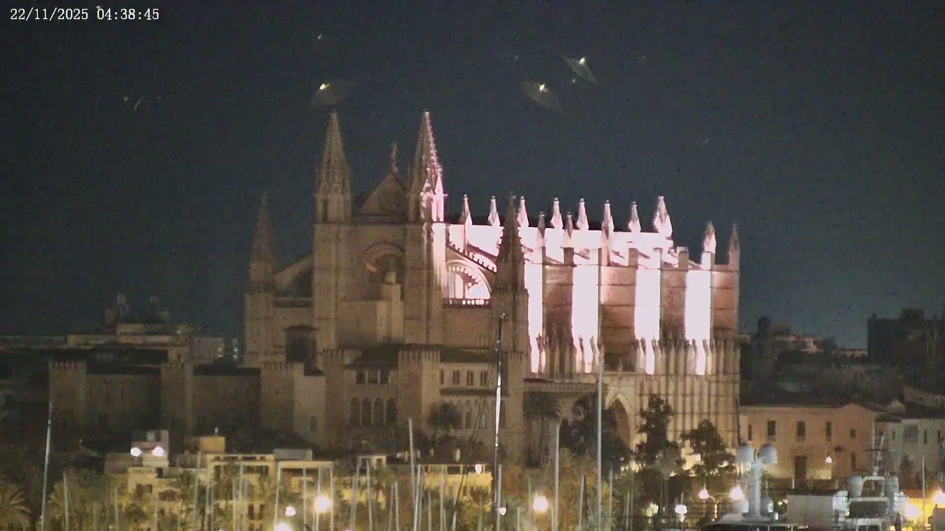 Palma de Mallorca, Paseo Maritimo (Av. de Gabriel Roca) & Marina Port de Mallorca Live Cam -Son Armadams, Ponent Discrict, Palma de Mallorca, Balearic Island, Spain
