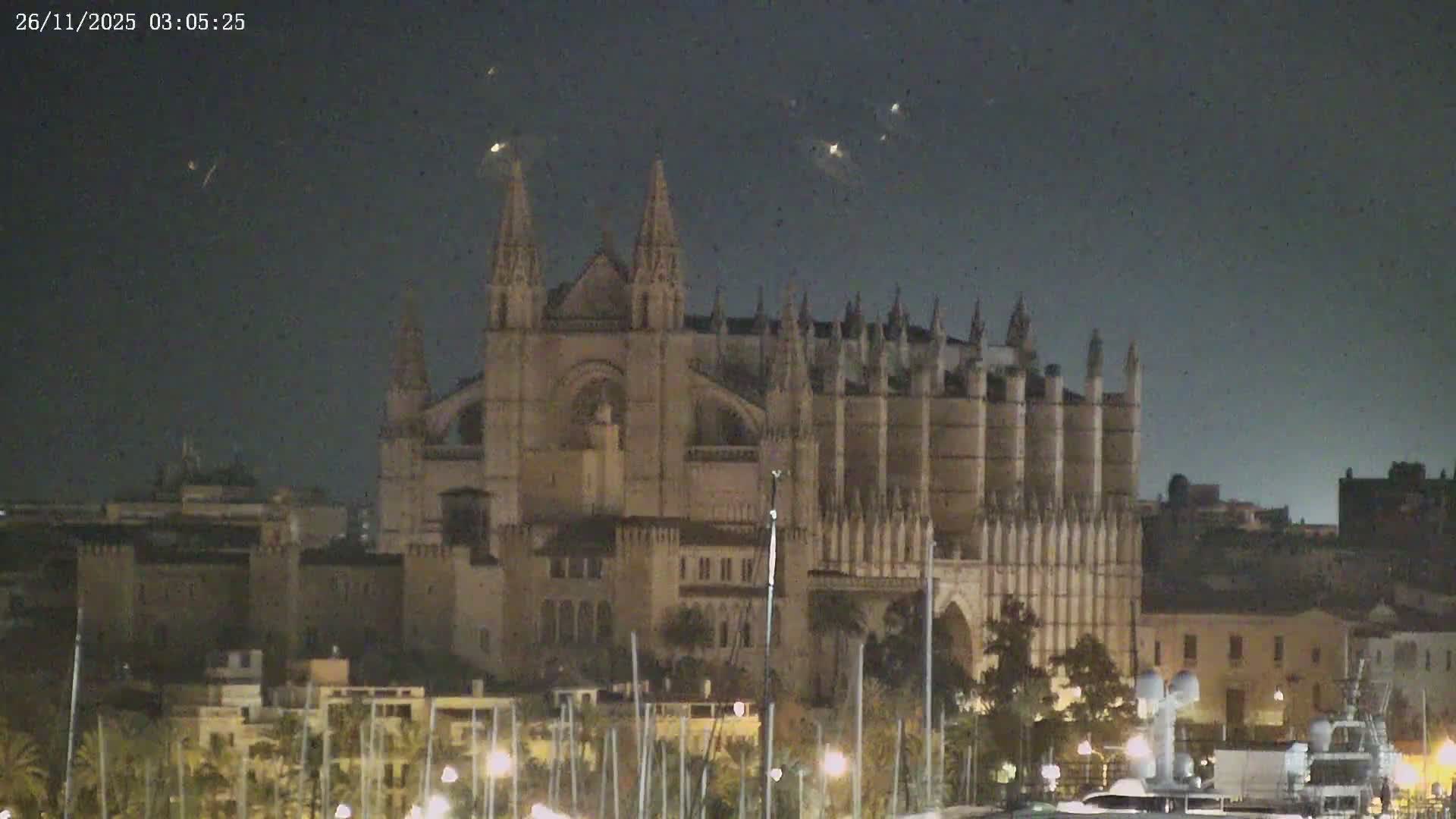 Palma de Mallorca, Paseo Maritimo (Av. de Gabriel Roca) & Marina Port de Mallorca Live Cam -Son Armadams, Ponent Discrict, Palma de Mallorca, Balearic Island, Spain