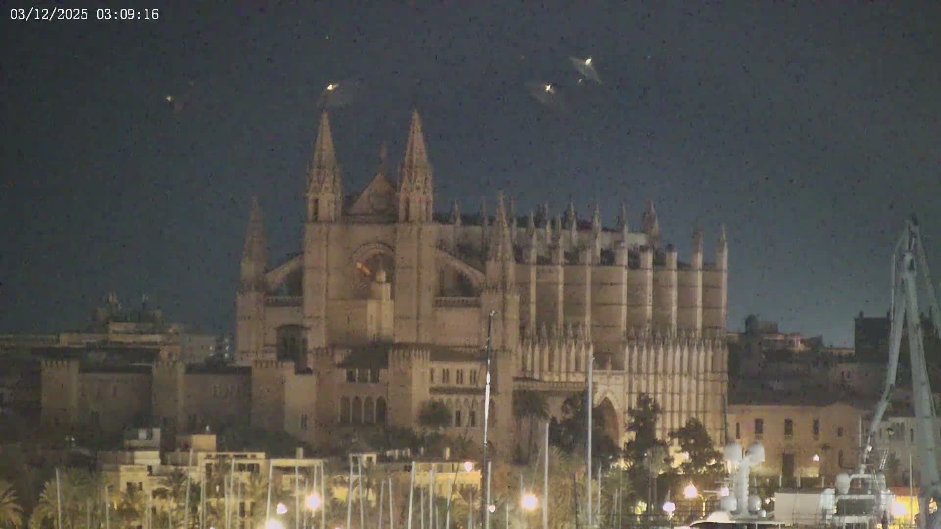 Palma de Mallorca, Paseo Maritimo (Av. de Gabriel Roca) & Marina Port de Mallorca Live Cam -Son Armadams, Ponent Discrict, Palma de Mallorca, Balearic Island, Spain