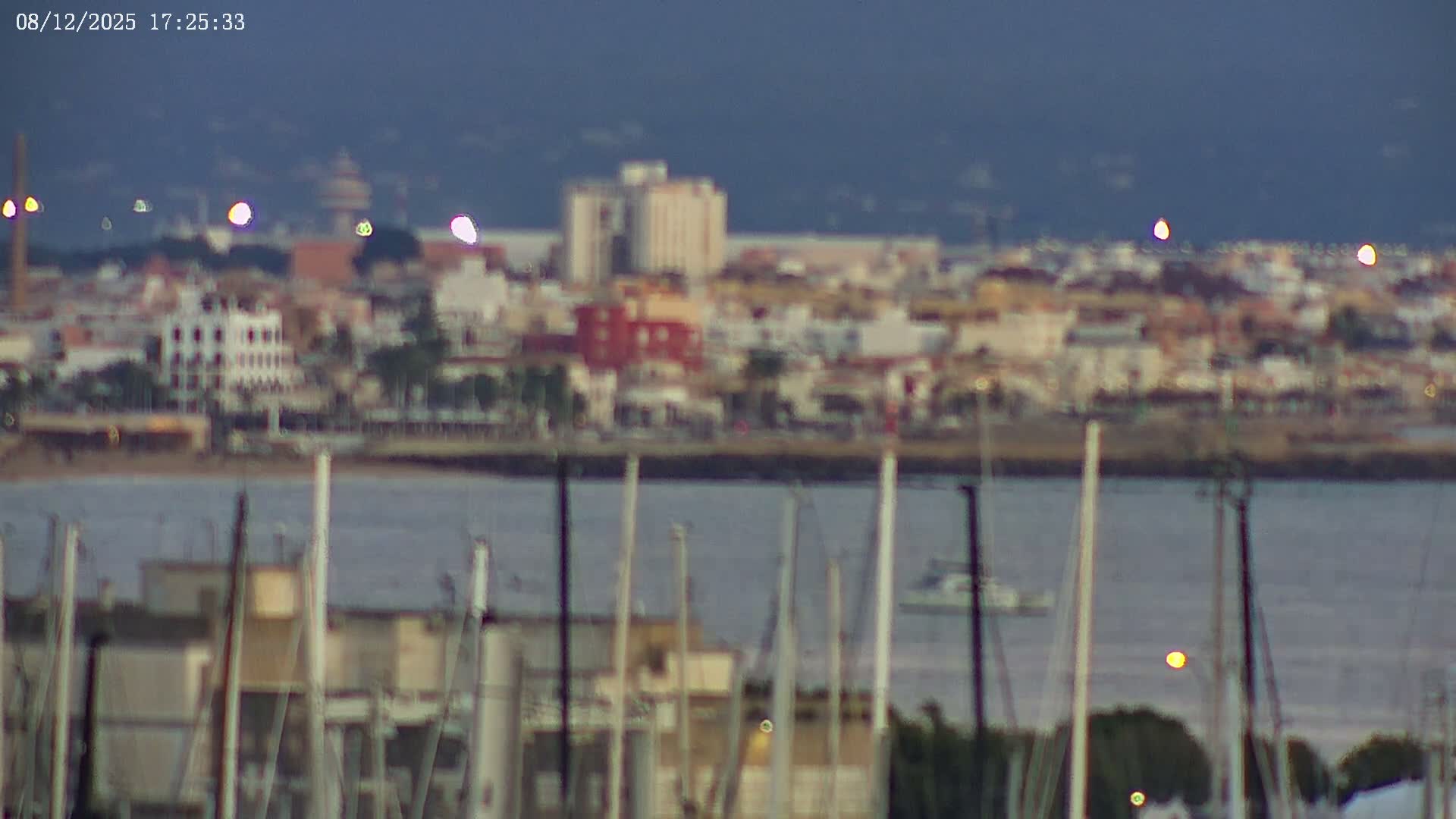 Palma de Mallorca, Paseo Maritimo (Av. de Gabriel Roca) & Marina Port de Mallorca Live Cam -Son Armadams, Ponent Discrict, Palma de Mallorca, Balearic Island, Spain