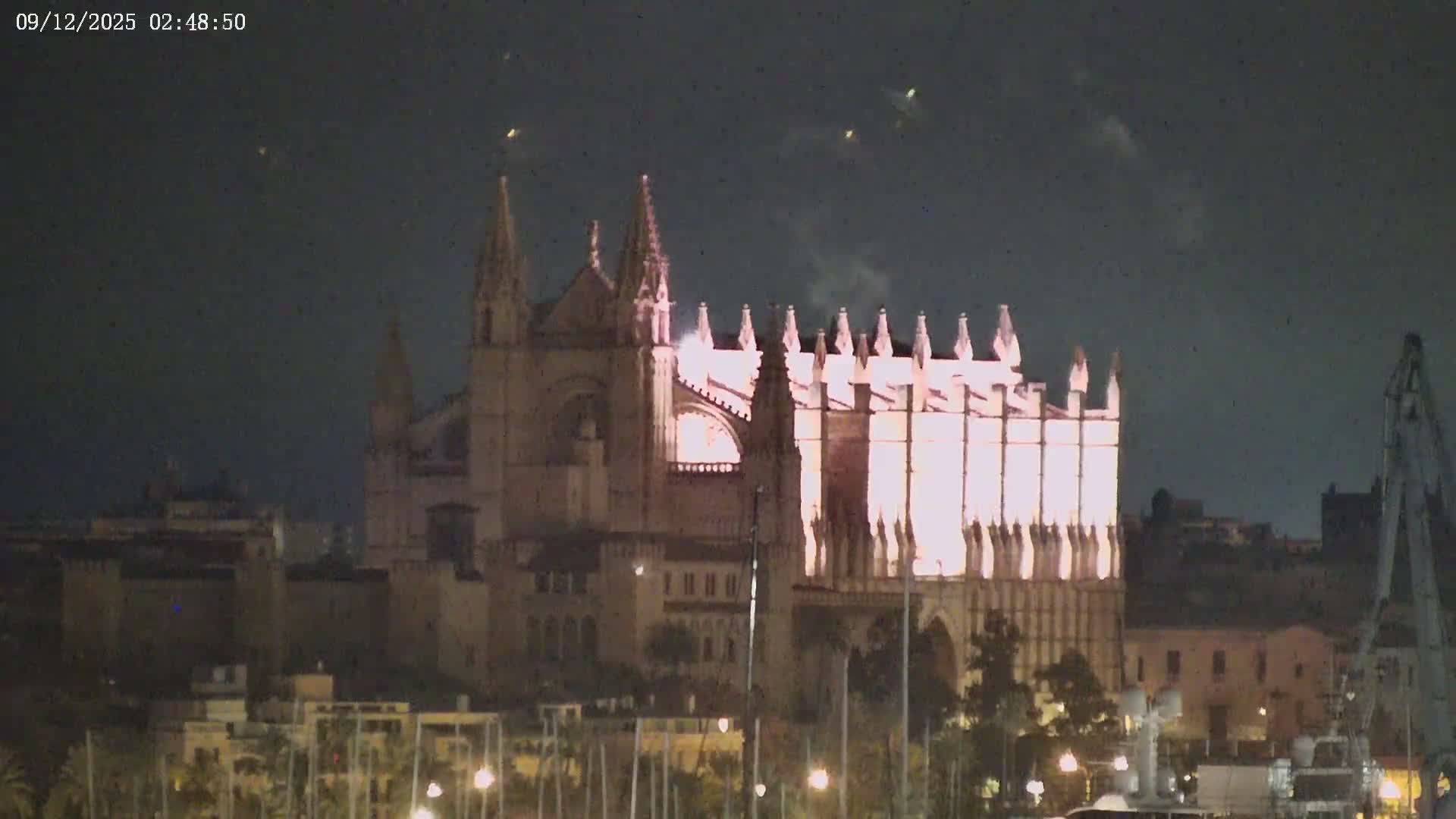 Palma de Mallorca, Paseo Maritimo (Av. de Gabriel Roca) & Marina Port de Mallorca Live Cam -Son Armadams, Ponent Discrict, Palma de Mallorca, Balearic Island, Spain