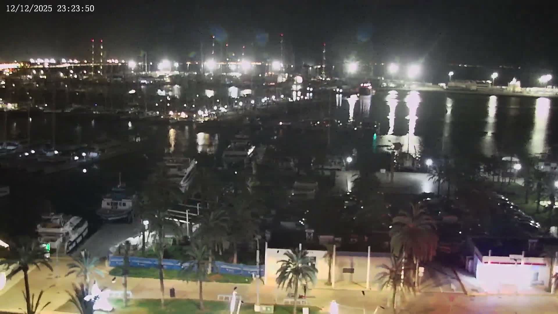 Palma de Mallorca, Paseo Maritimo (Av. de Gabriel Roca) & Marina Port de Mallorca Live Cam -Son Armadams, Ponent Discrict, Palma de Mallorca, Balearic Island, Spain