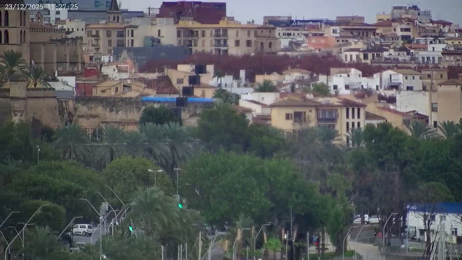 Palma de Mallorca, Paseo Maritimo (Av. de Gabriel Roca) & Marina Port de Mallorca Live Cam -Son Armadams, Ponent Discrict, Palma de Mallorca, Balearic Island, Spain