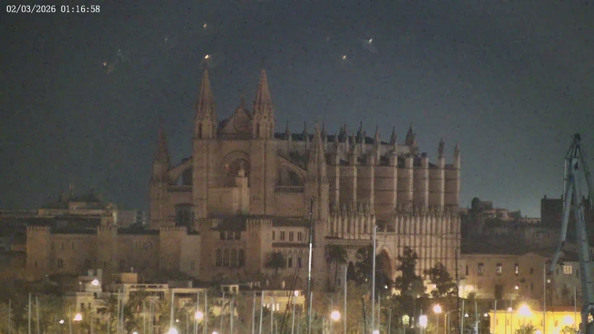 Palma de Mallorca, Paseo Maritimo (Av. de Gabriel Roca) & Marina Port de Mallorca Live Cam -Son Armadams, Ponent Discrict, Palma de Mallorca, Balearic Island, Spain