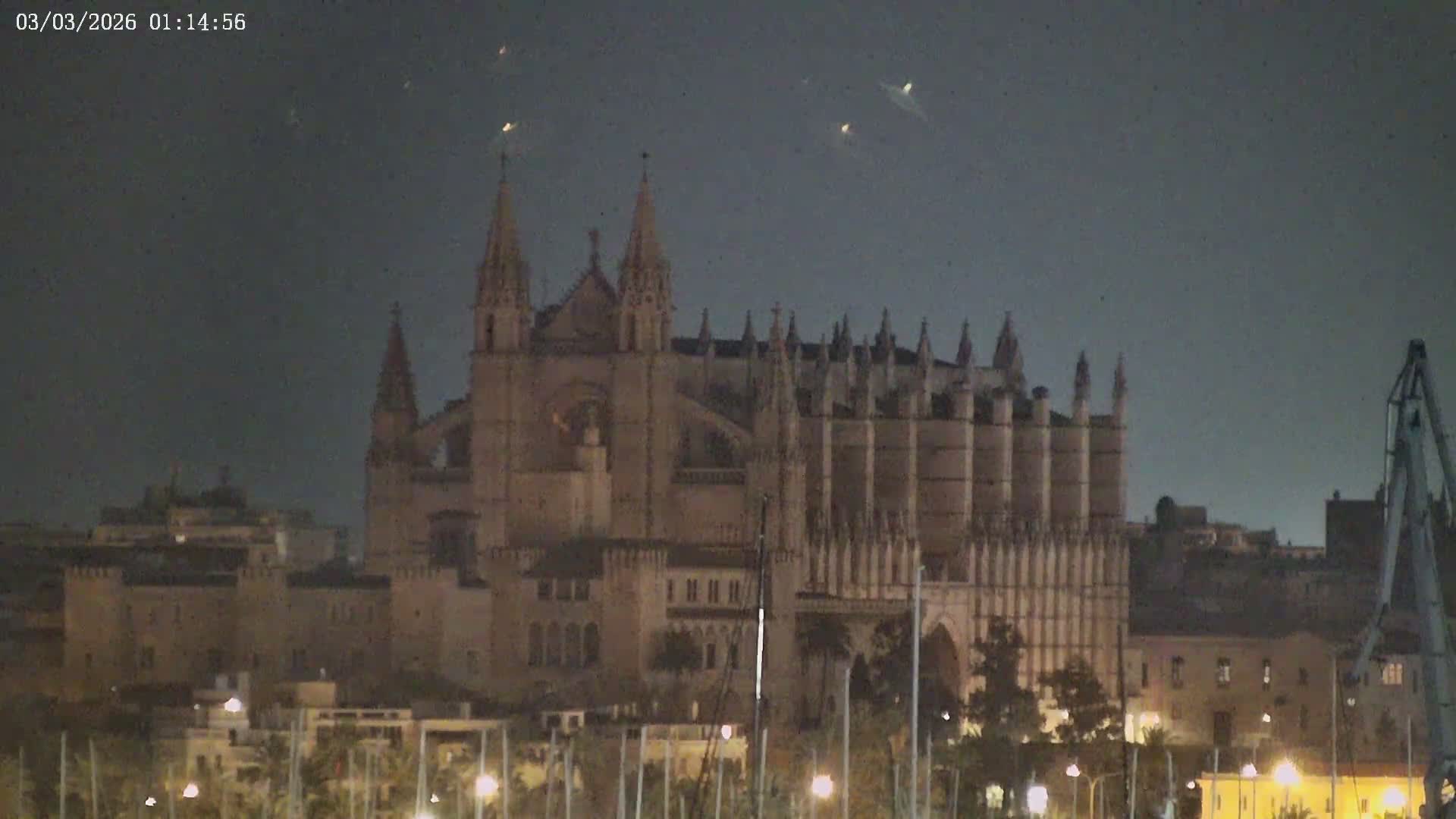 Palma de Mallorca, Paseo Maritimo (Av. de Gabriel Roca) & Marina Port de Mallorca Live Cam -Son Armadams, Ponent Discrict, Palma de Mallorca, Balearic Island, Spain