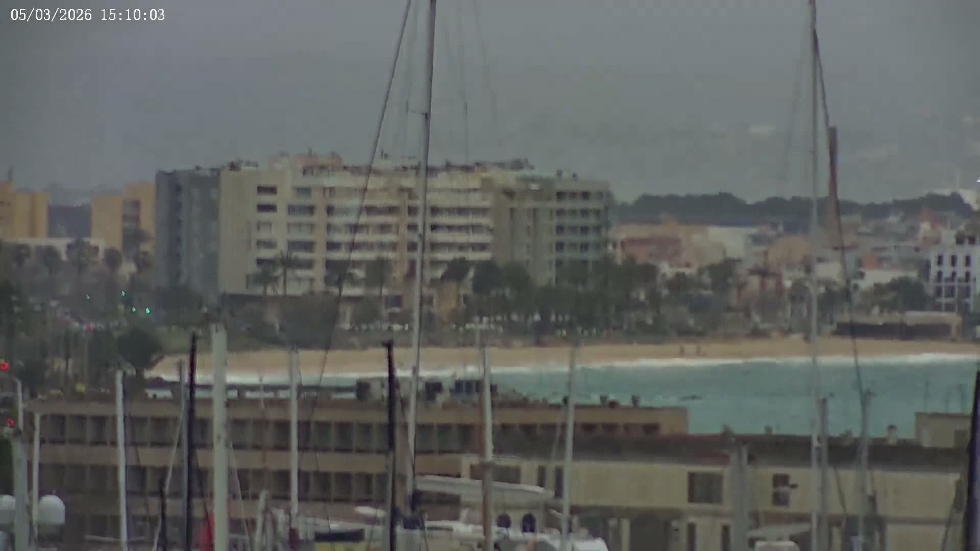 Palma de Mallorca, Paseo Maritimo (Av. de Gabriel Roca) & Marina Port de Mallorca Live Cam -Son Armadams, Ponent Discrict, Palma de Mallorca, Balearic Island, Spain