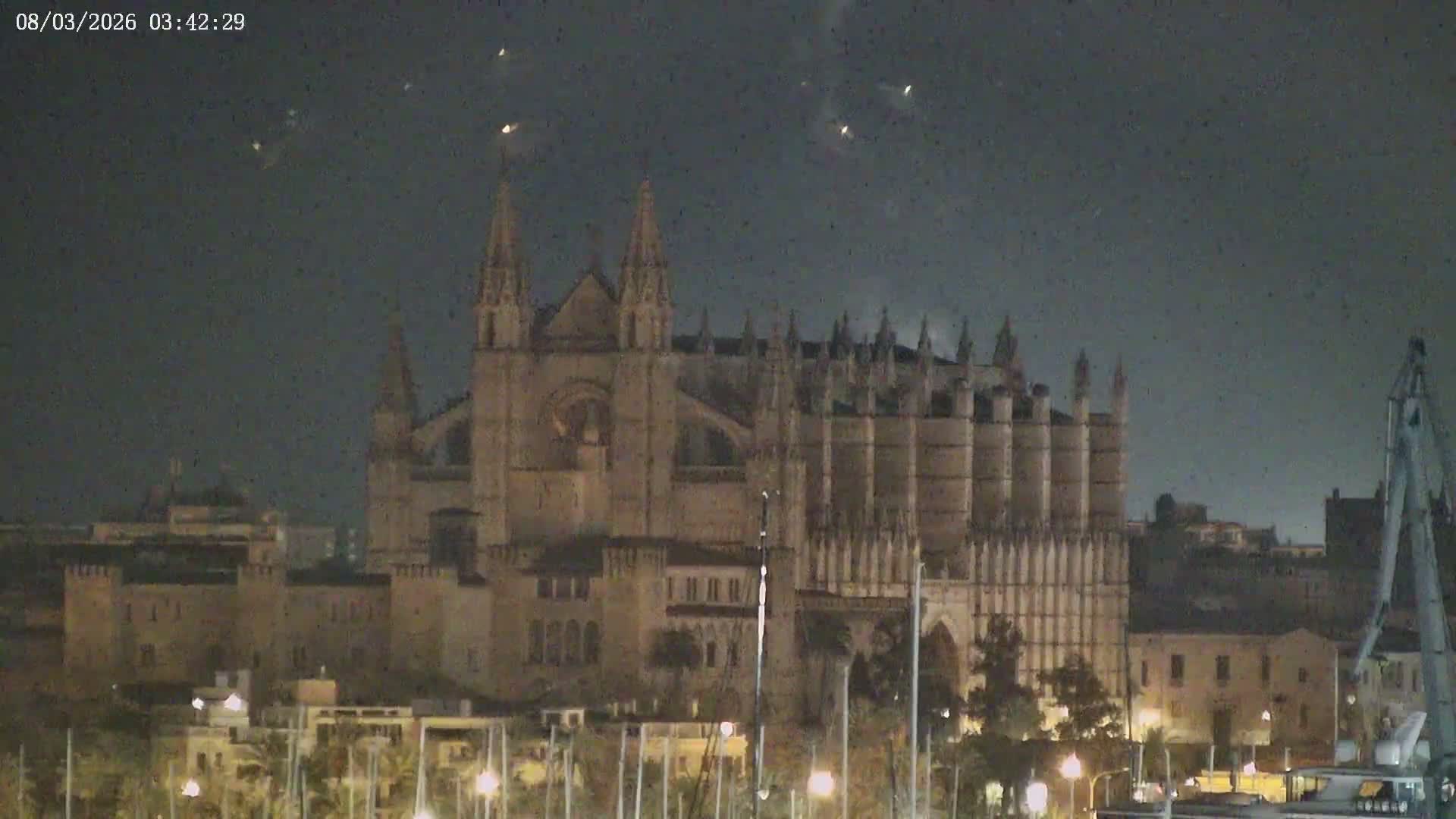 Palma de Mallorca, Paseo Maritimo (Av. de Gabriel Roca) & Marina Port de Mallorca Live Cam -Son Armadams, Ponent Discrict, Palma de Mallorca, Balearic Island, Spain