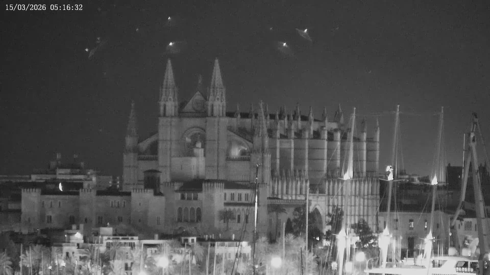 Palma de Mallorca, Paseo Maritimo (Av. de Gabriel Roca) & Marina Port de Mallorca Live Cam -Son Armadams, Ponent Discrict, Palma de Mallorca, Balearic Island, Spain