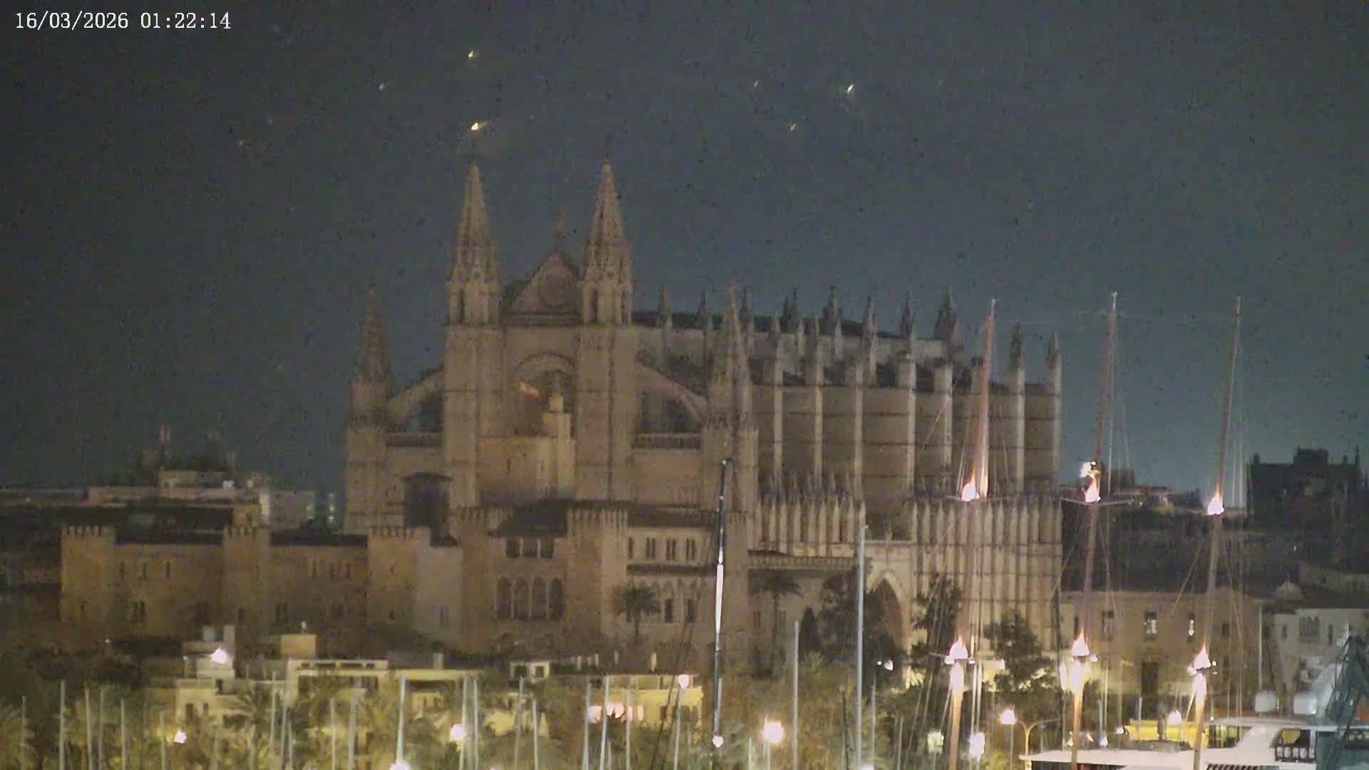 Palma de Mallorca, Paseo Maritimo (Av. de Gabriel Roca) & Marina Port de Mallorca Live Cam -Son Armadams, Ponent Discrict, Palma de Mallorca, Balearic Island, Spain
