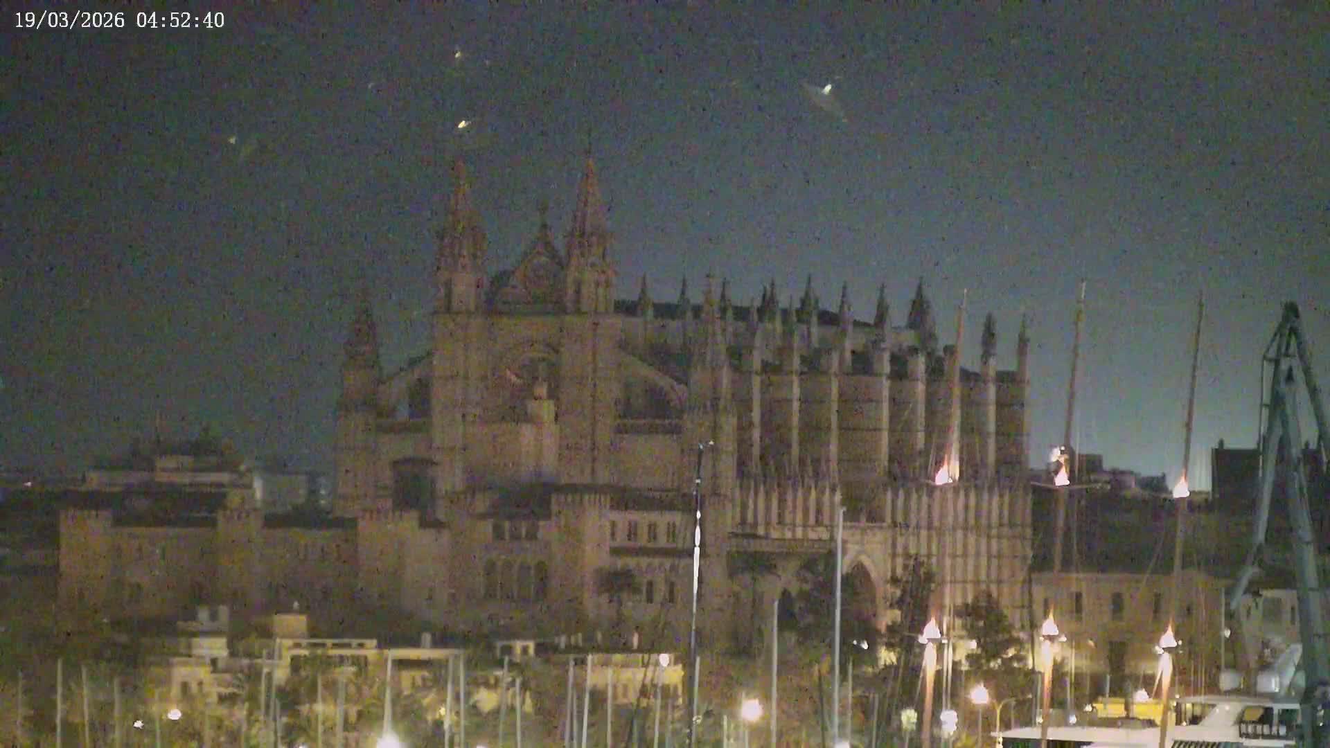 Palma de Mallorca, Paseo Maritimo (Av. de Gabriel Roca) & Marina Port de Mallorca Live Cam -Son Armadams, Ponent Discrict, Palma de Mallorca, Balearic Island, Spain