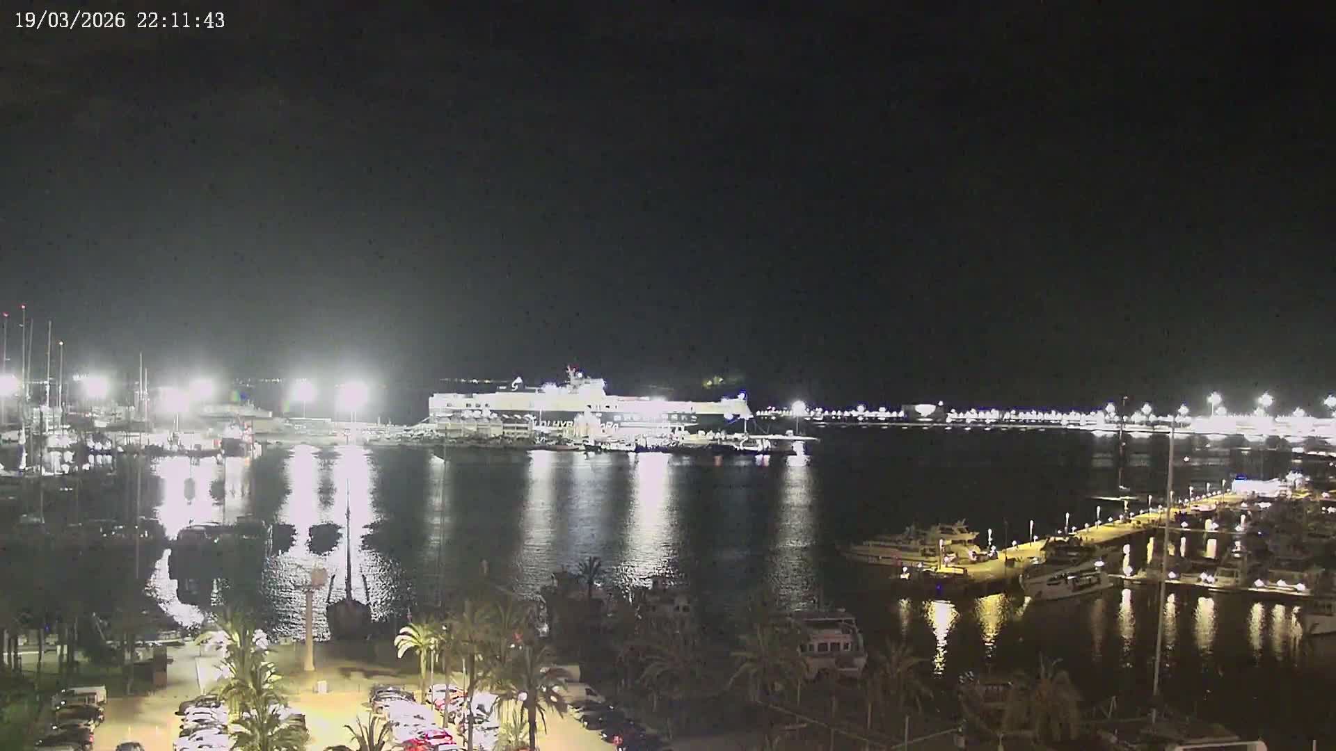 Palma de Mallorca, Paseo Maritimo (Av. de Gabriel Roca) & Marina Port de Mallorca Live Cam -Son Armadams, Ponent Discrict, Palma de Mallorca, Balearic Island, Spain