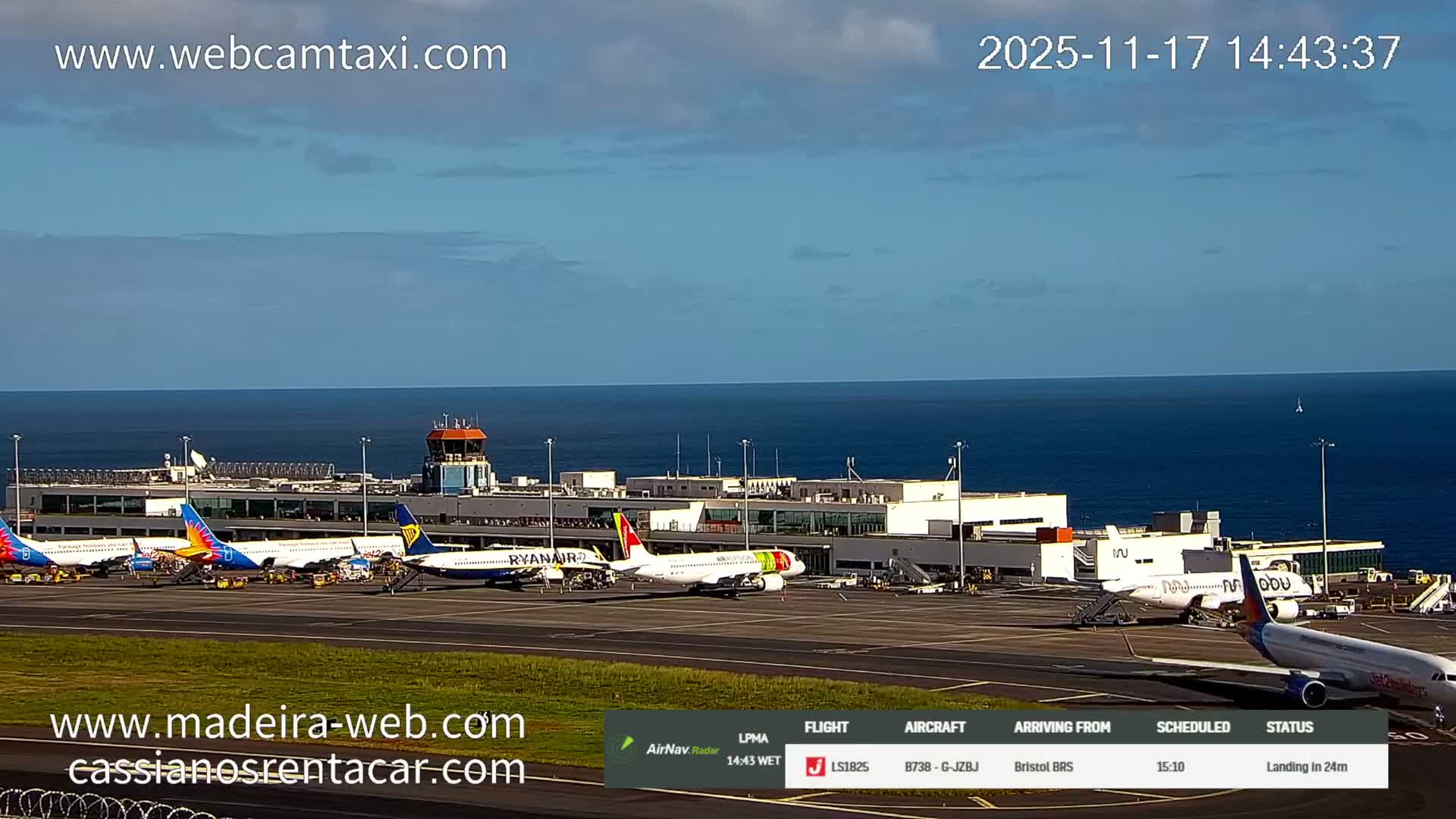 Desertas Island & Funchal Cristiano Ronaldo Madeira  International Airport Radio & Live Cam 360 Panaromic FNC/LPMA - Santa Cruz , Madeira, Portugal