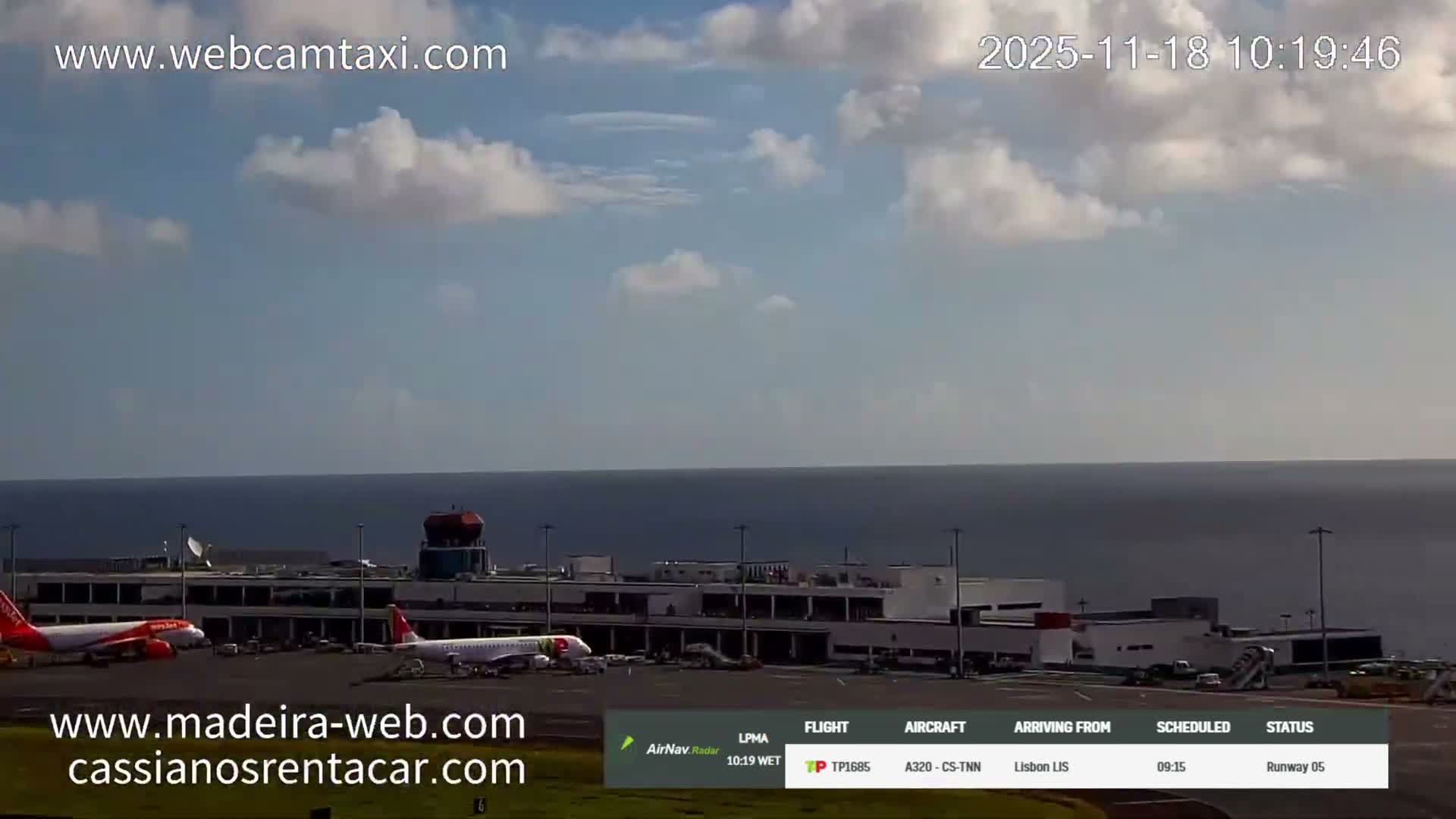 Desertas Island & Funchal Cristiano Ronaldo Madeira  International Airport Radio & Live Cam 360 Panaromic FNC/LPMA - Santa Cruz , Madeira, Portugal