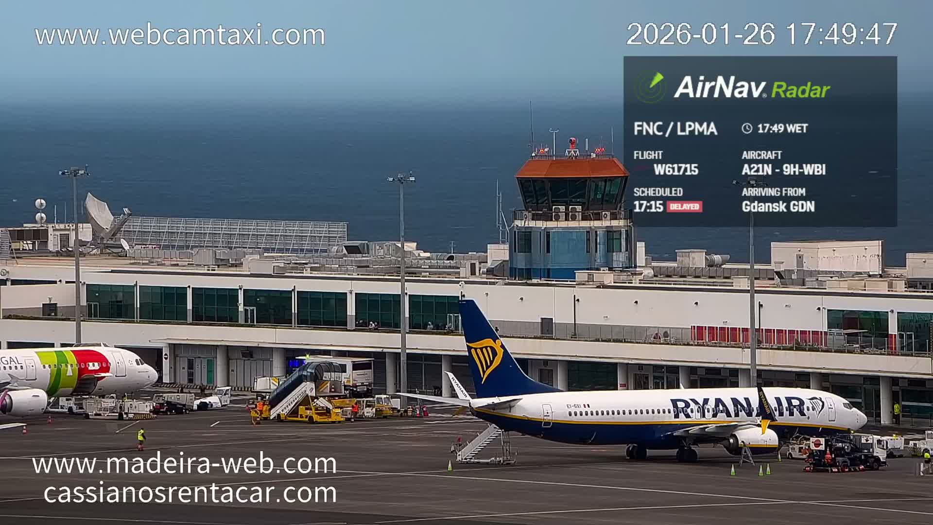 Desertas Island & Funchal Cristiano Ronaldo Madeira  International Airport Radio & Live Cam 360 Panaromic FNC/LPMA - Santa Cruz , Madeira, Portugal