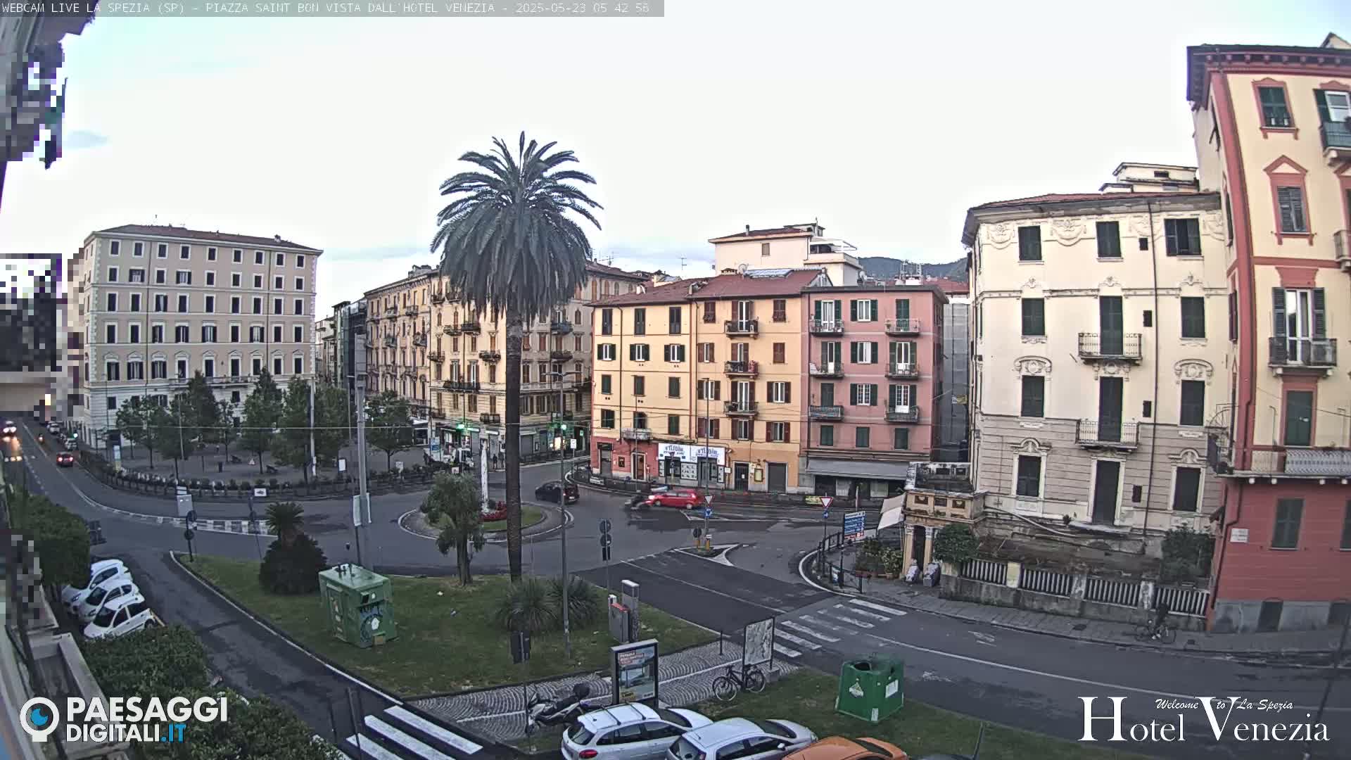 La Spezia Piazza Saint Bon Square Live Cam - Liguria, Italy