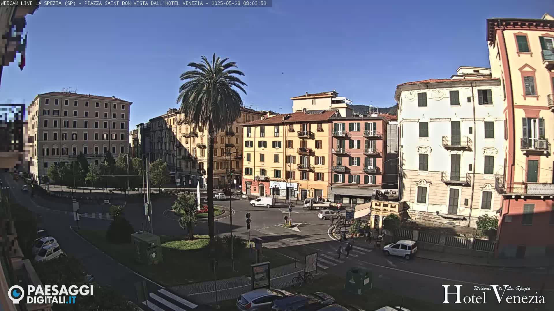 La Spezia Piazza Saint Bon Square Live Cam - Liguria, Italy