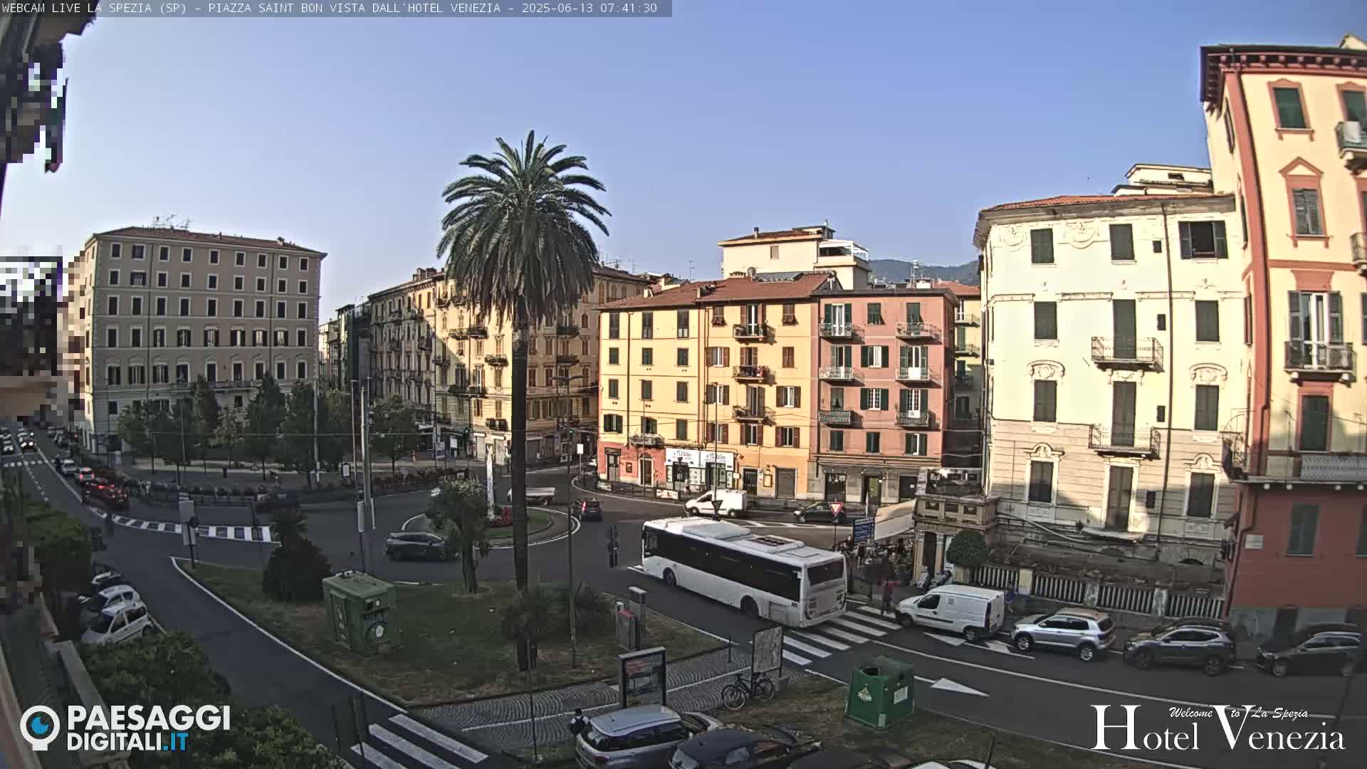La Spezia Piazza Saint Bon Square Live Cam - Liguria, Italy