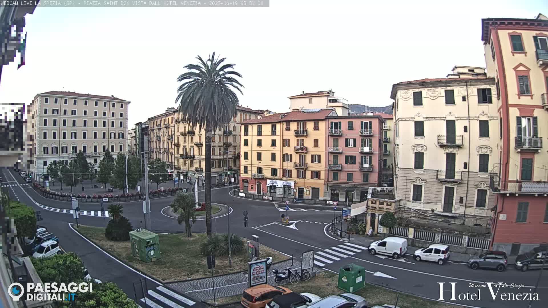 La Spezia Piazza Saint Bon Square Live Cam - Liguria, Italy