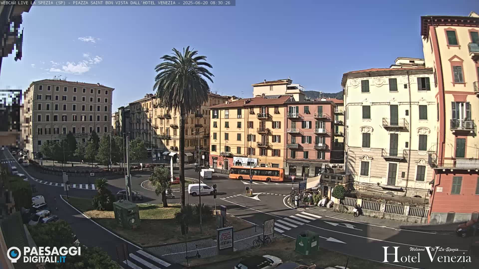 La Spezia Piazza Saint Bon Square Live Cam - Liguria, Italy