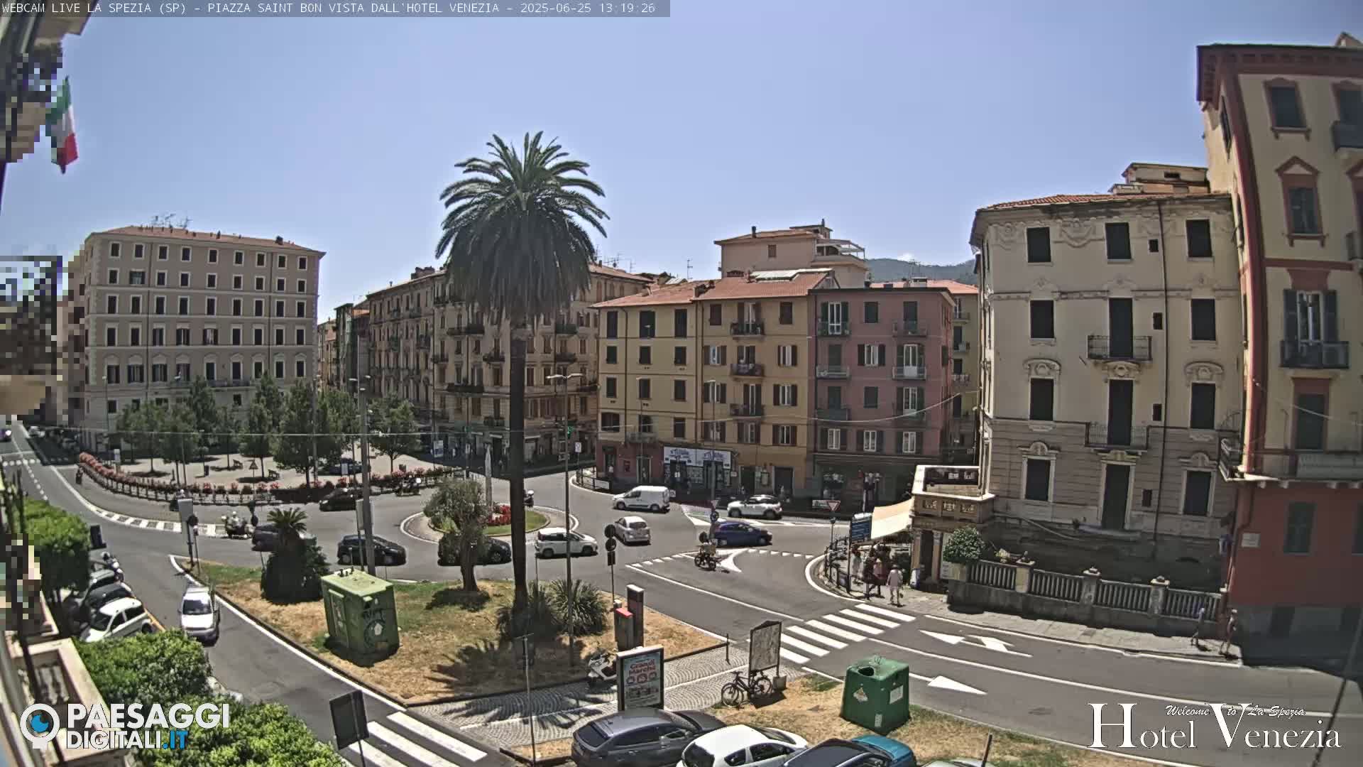 La Spezia Piazza Saint Bon Square Live Cam - Liguria, Italy