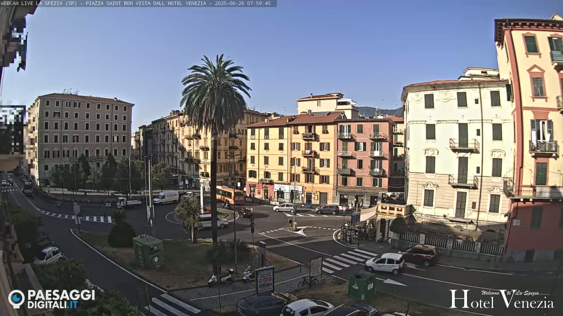 La Spezia Piazza Saint Bon Square Live Cam - Liguria, Italy