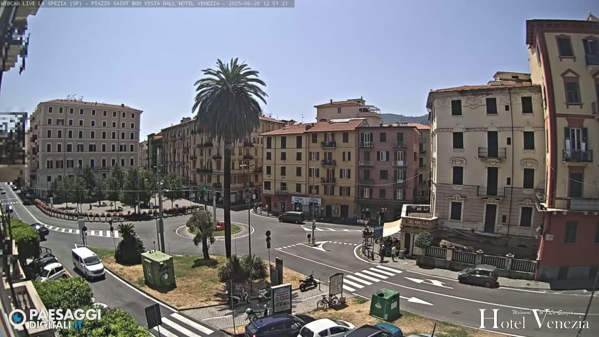 La Spezia Piazza Saint Bon Square Live Cam - Liguria, Italy