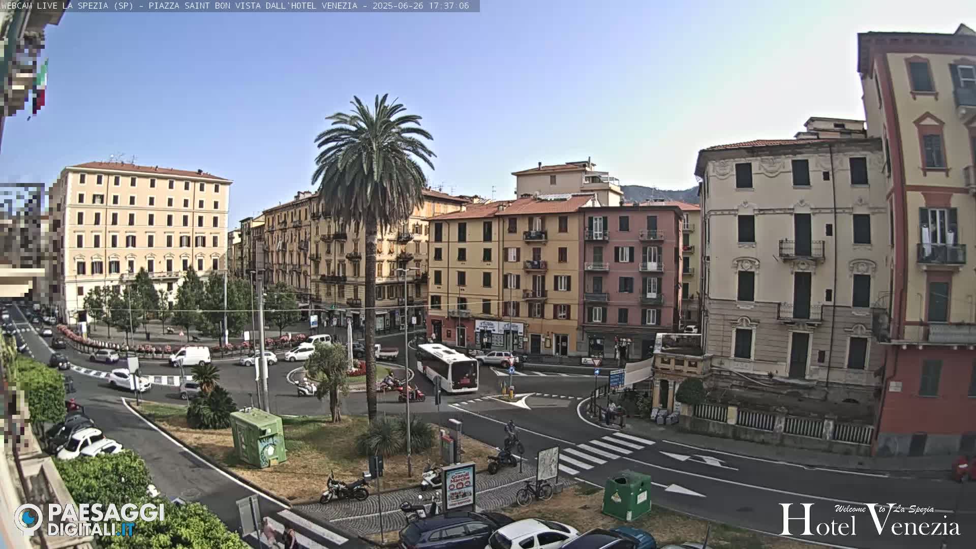 La Spezia Piazza Saint Bon Square Live Cam - Liguria, Italy