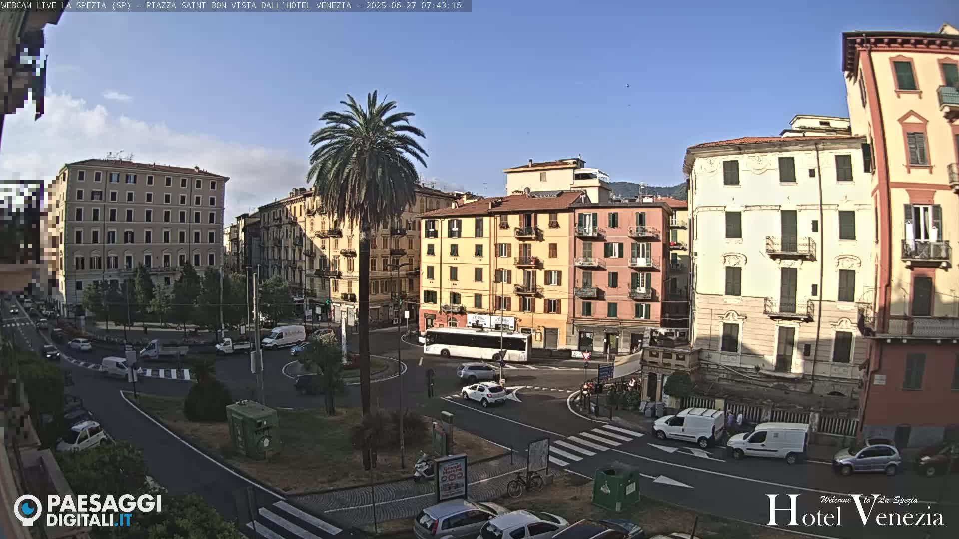 La Spezia Piazza Saint Bon Square Live Cam - Liguria, Italy