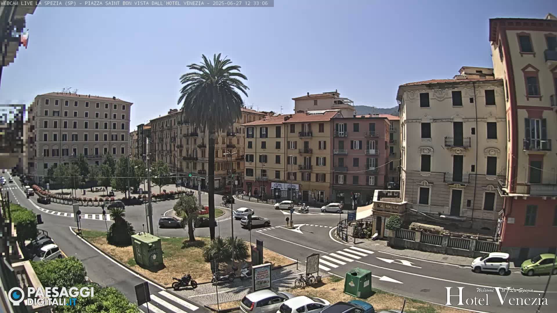 La Spezia Piazza Saint Bon Square Live Cam - Liguria, Italy