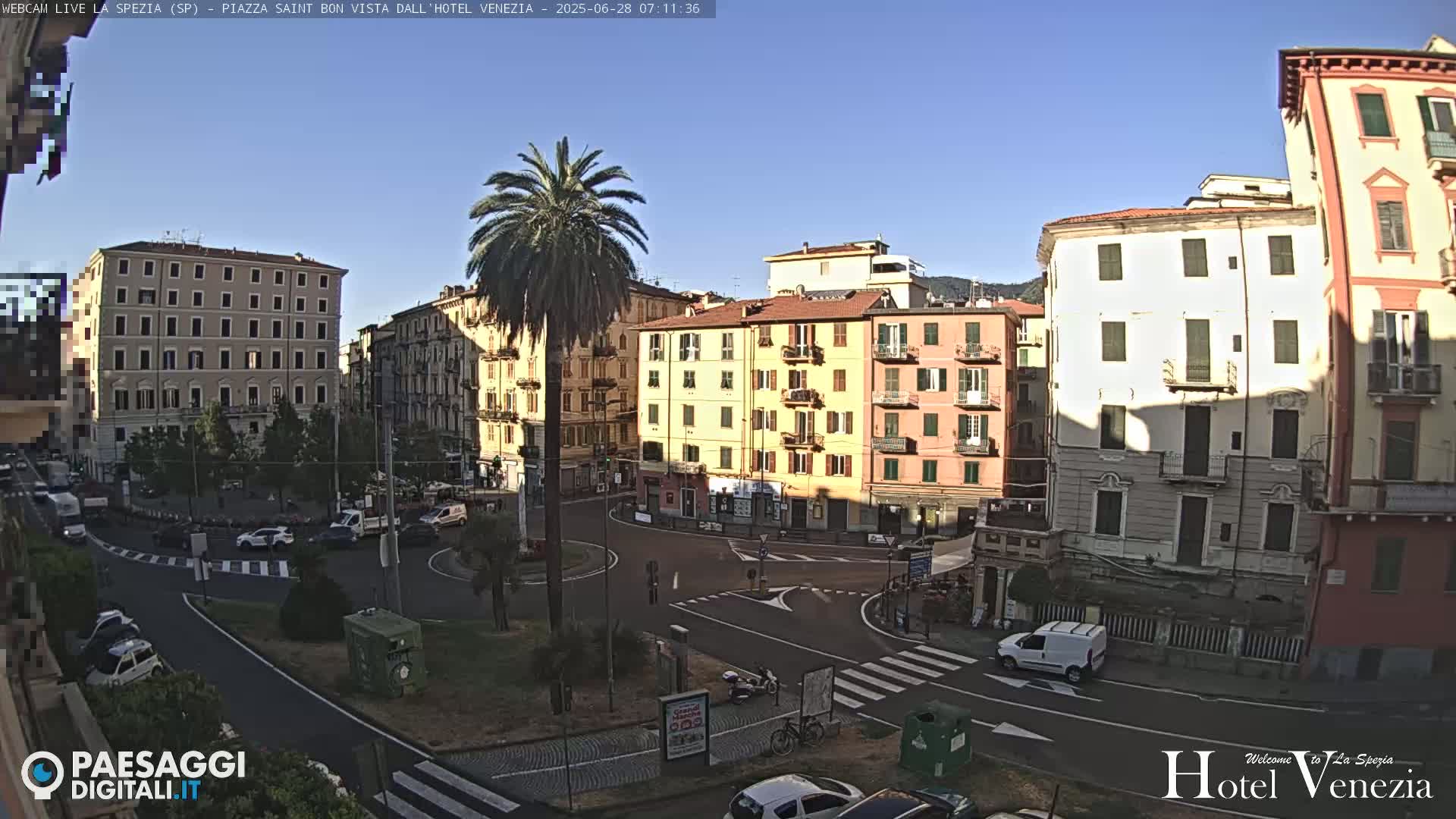 La Spezia Piazza Saint Bon Square Live Cam - Liguria, Italy