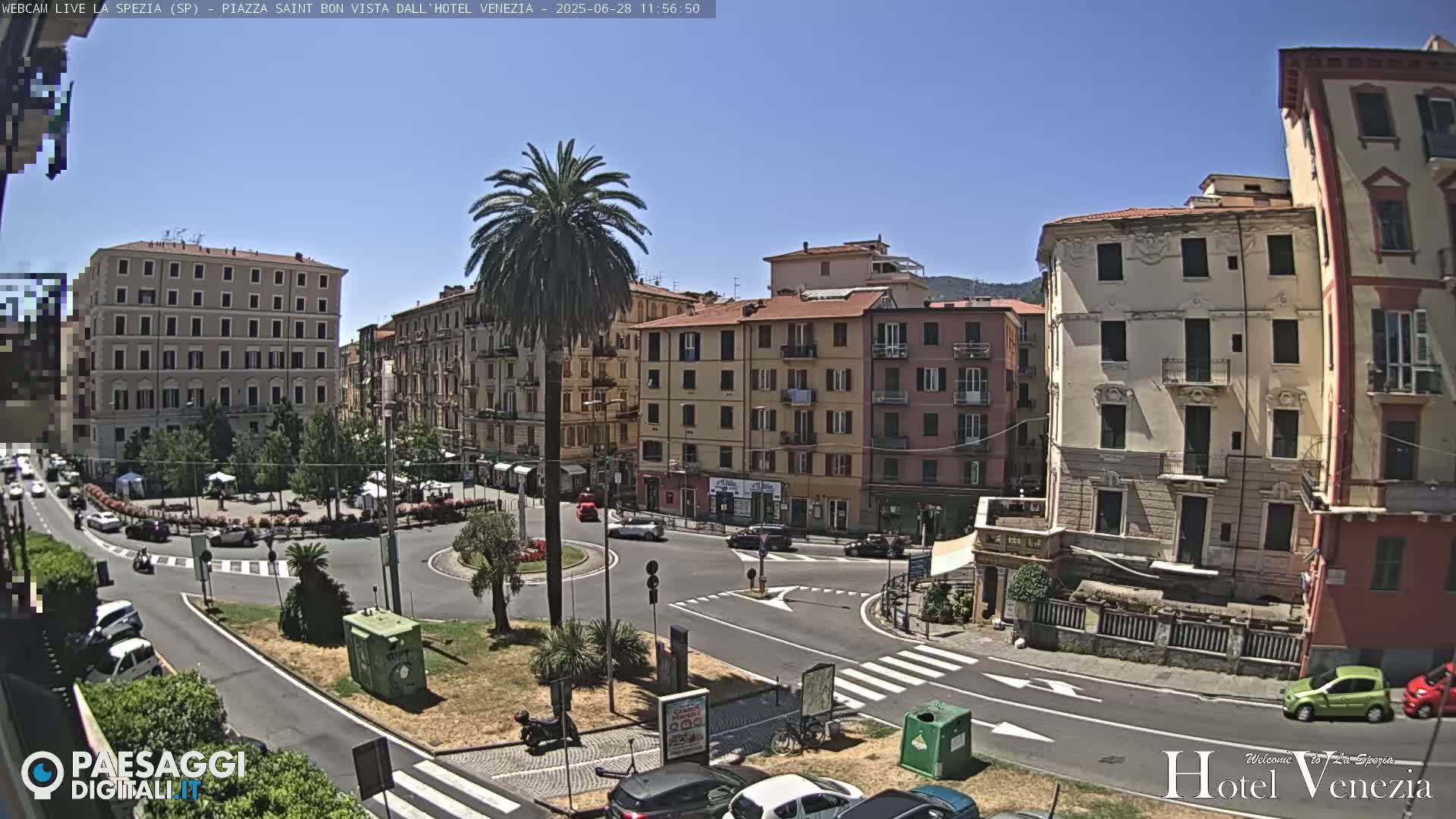La Spezia Piazza Saint Bon Square Live Cam - Liguria, Italy