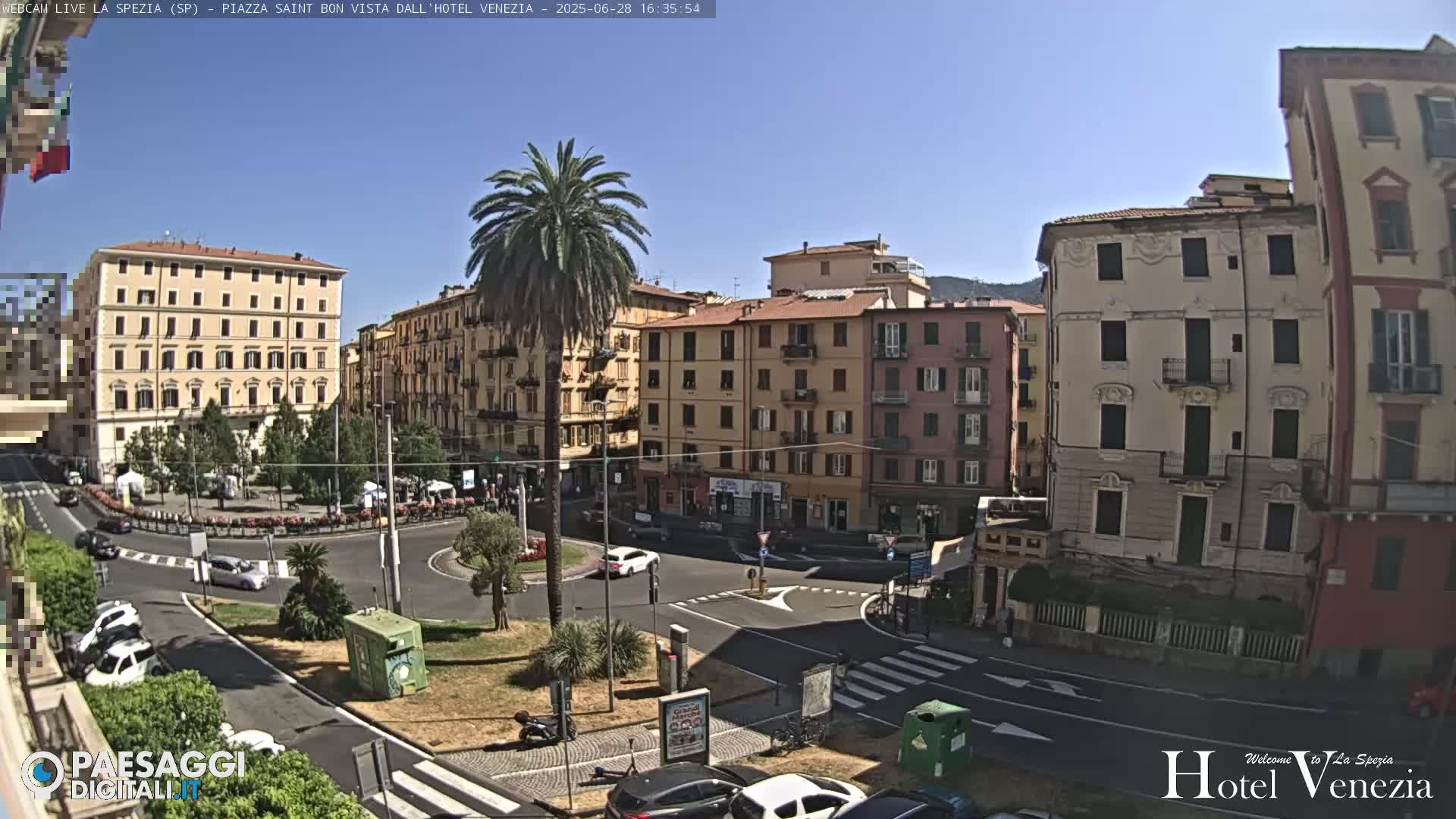 La Spezia Piazza Saint Bon Square Live Cam - Liguria, Italy