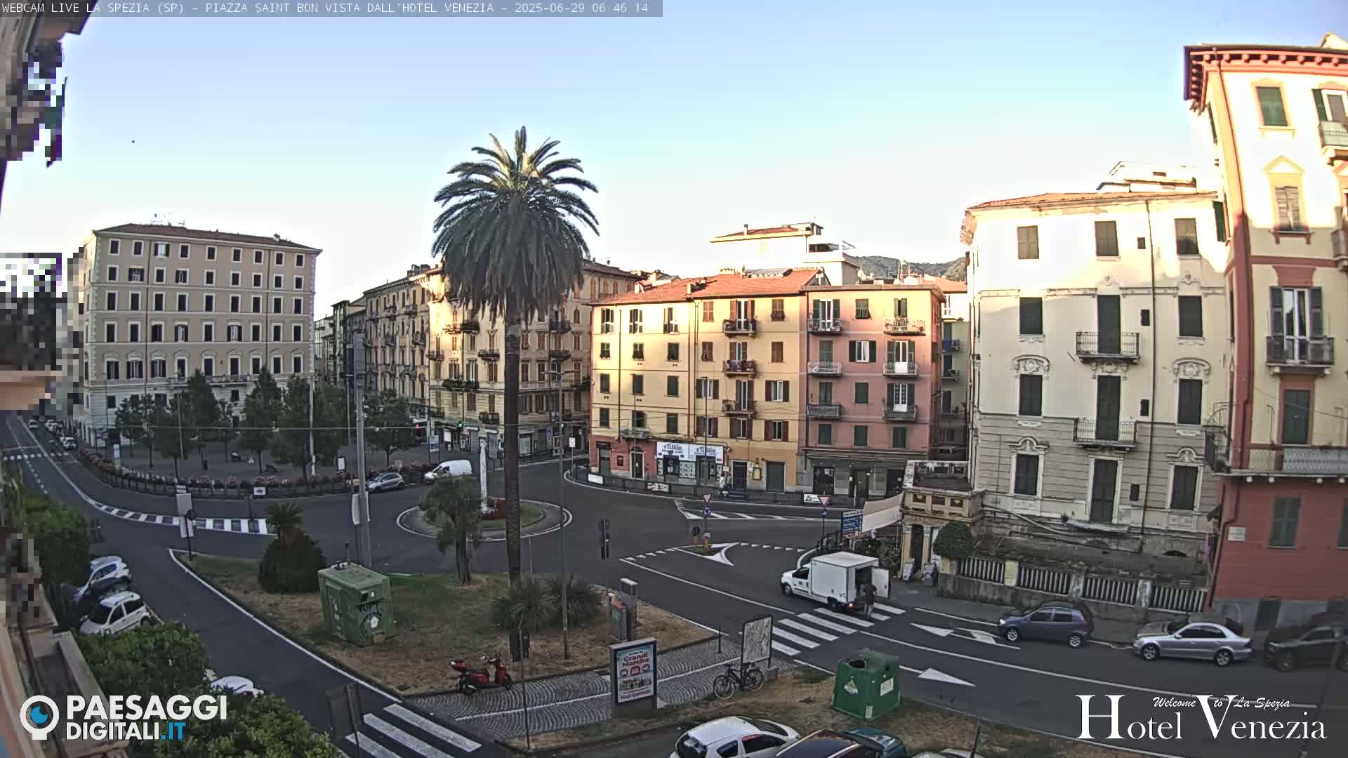 La Spezia Piazza Saint Bon Square Live Cam - Liguria, Italy