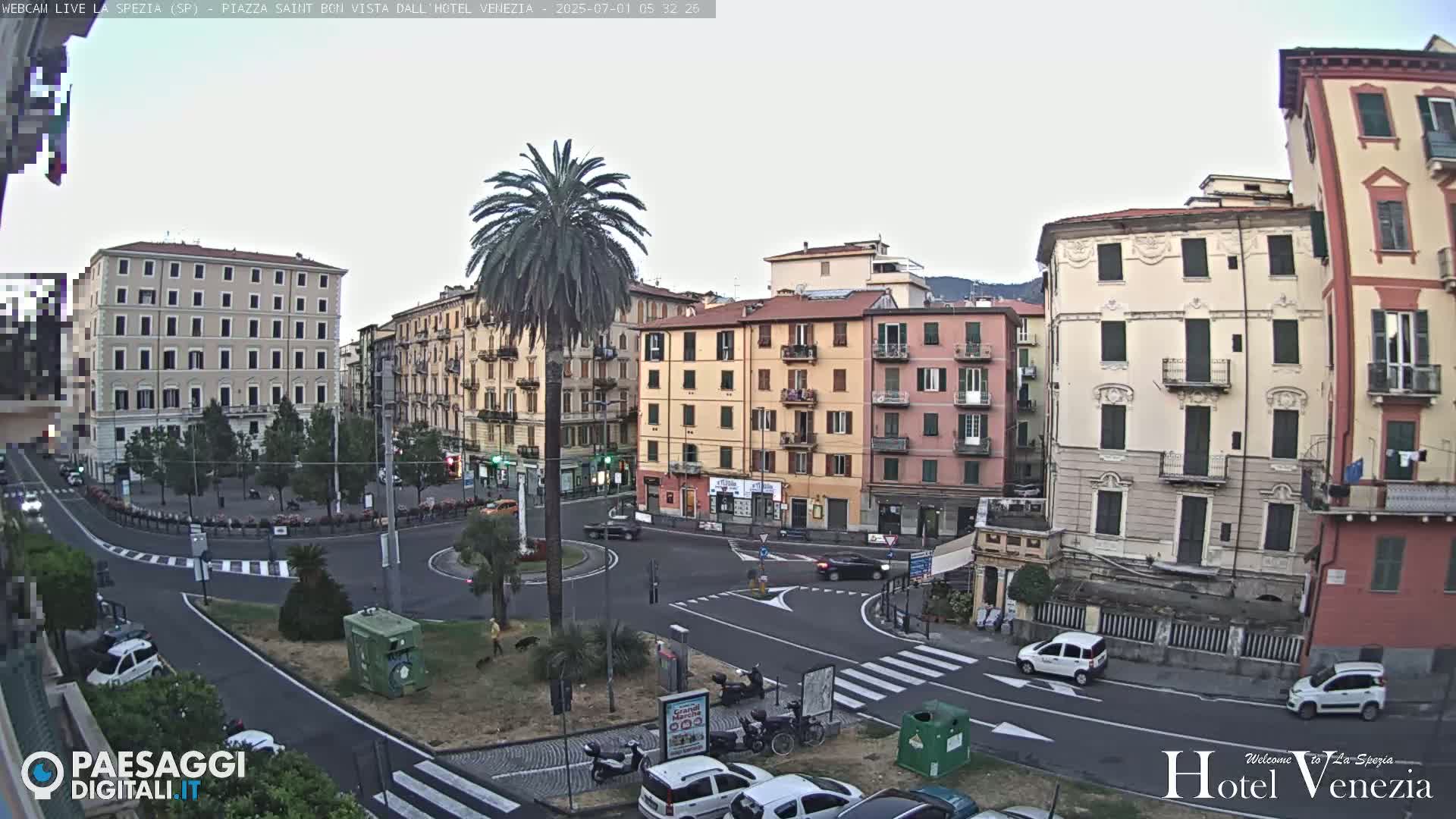 La Spezia Piazza Saint Bon Square Live Cam - Liguria, Italy