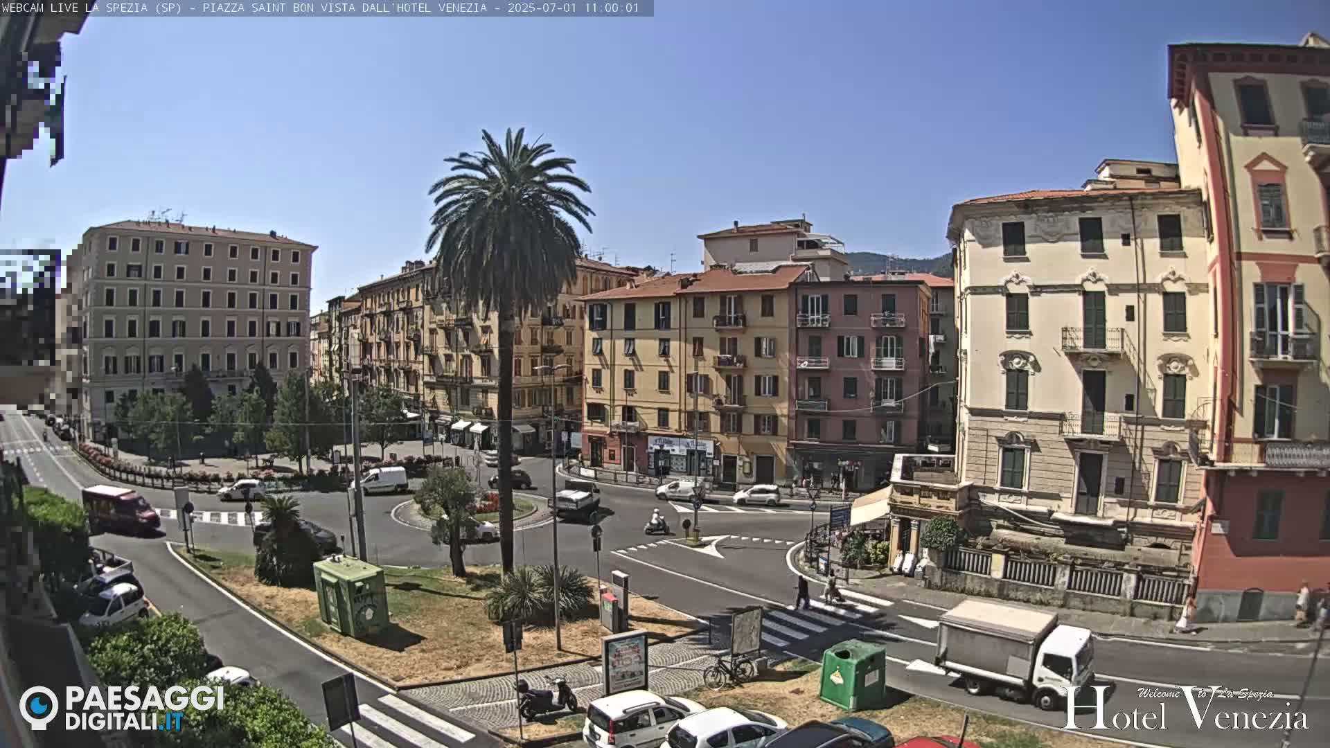 La Spezia Piazza Saint Bon Square Live Cam - Liguria, Italy