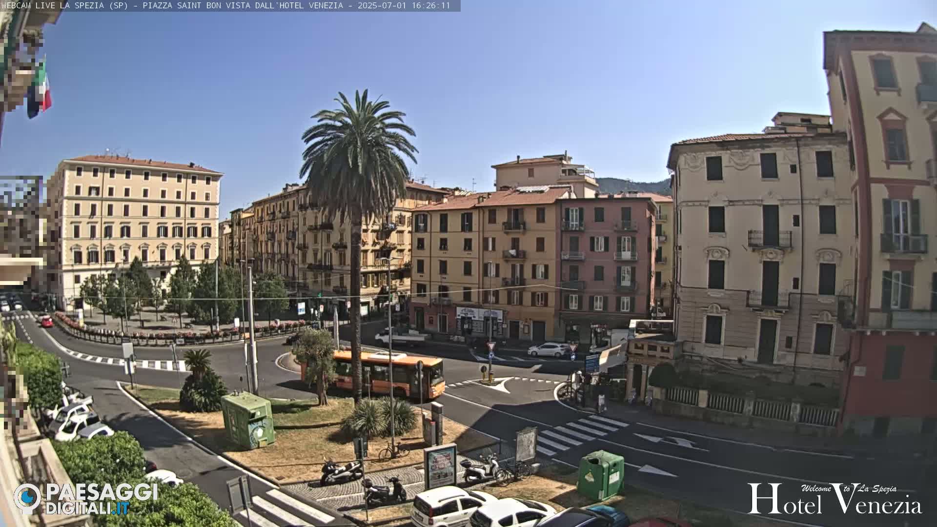 La Spezia Piazza Saint Bon Square Live Cam - Liguria, Italy