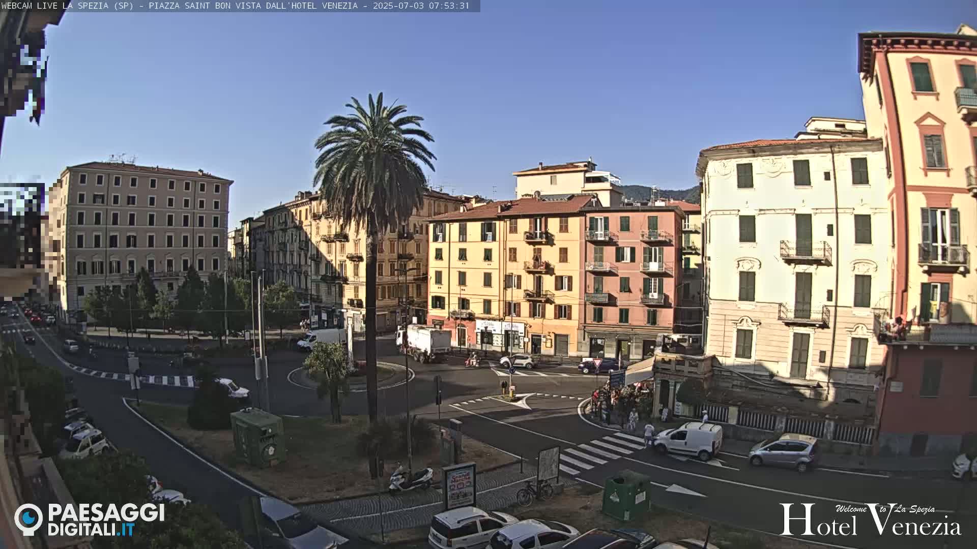 La Spezia Piazza Saint Bon Square Live Cam - Liguria, Italy