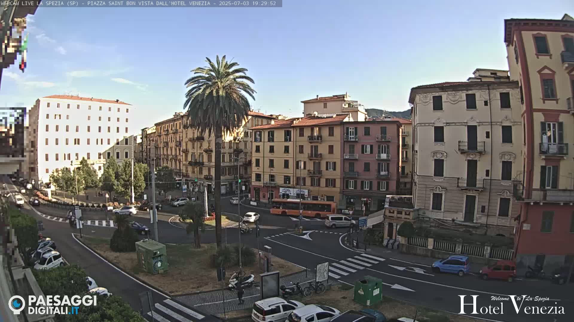 La Spezia Piazza Saint Bon Square Live Cam - Liguria, Italy