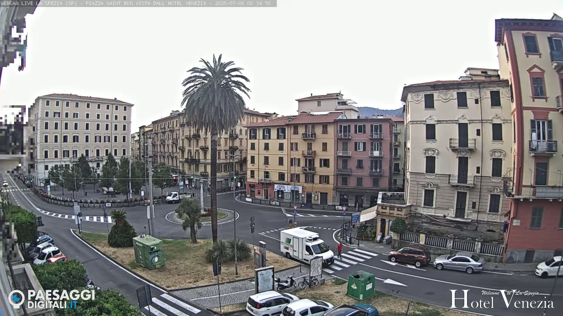 La Spezia Piazza Saint Bon Square Live Cam - Liguria, Italy