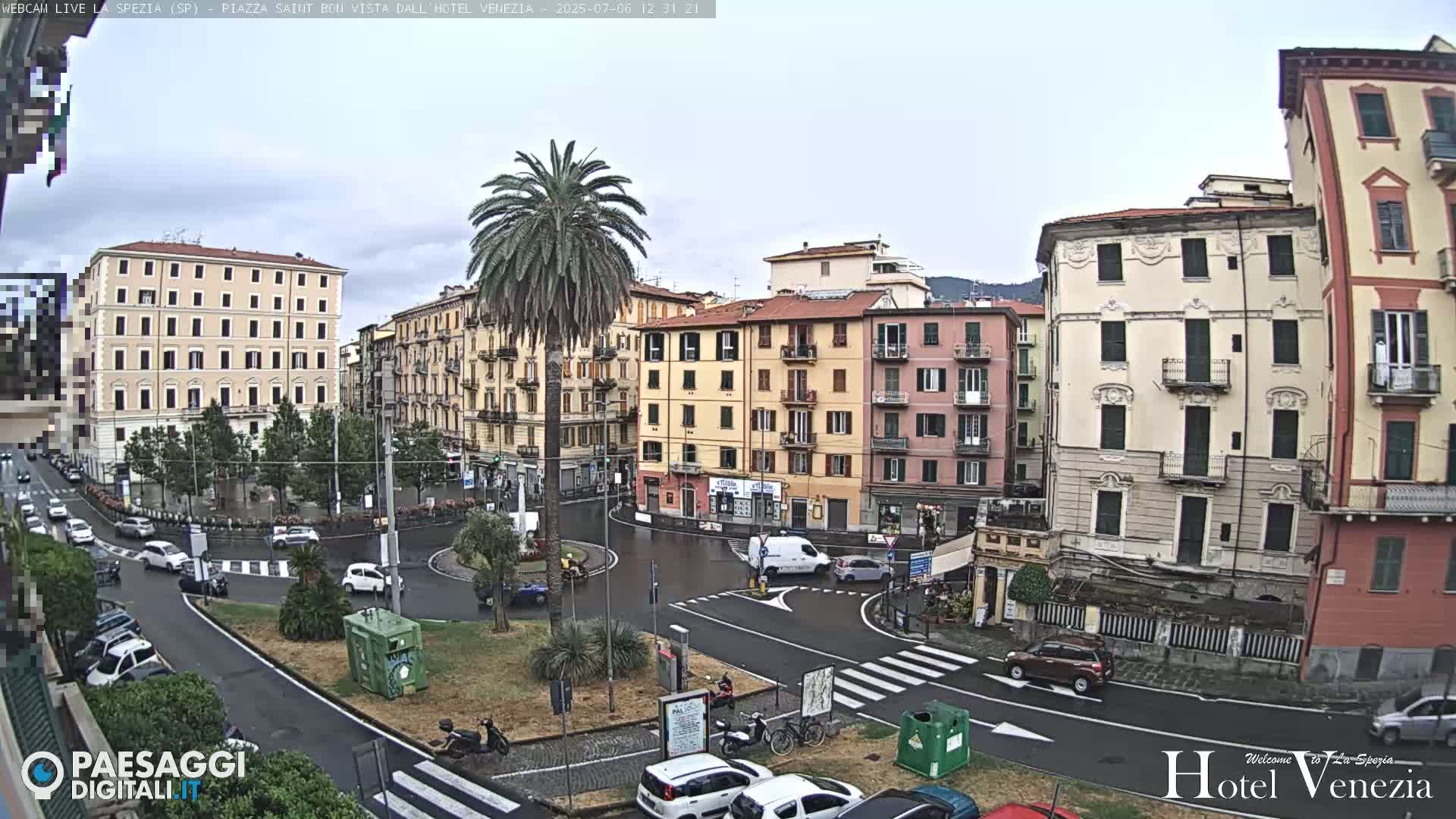 La Spezia Piazza Saint Bon Square Live Cam - Liguria, Italy