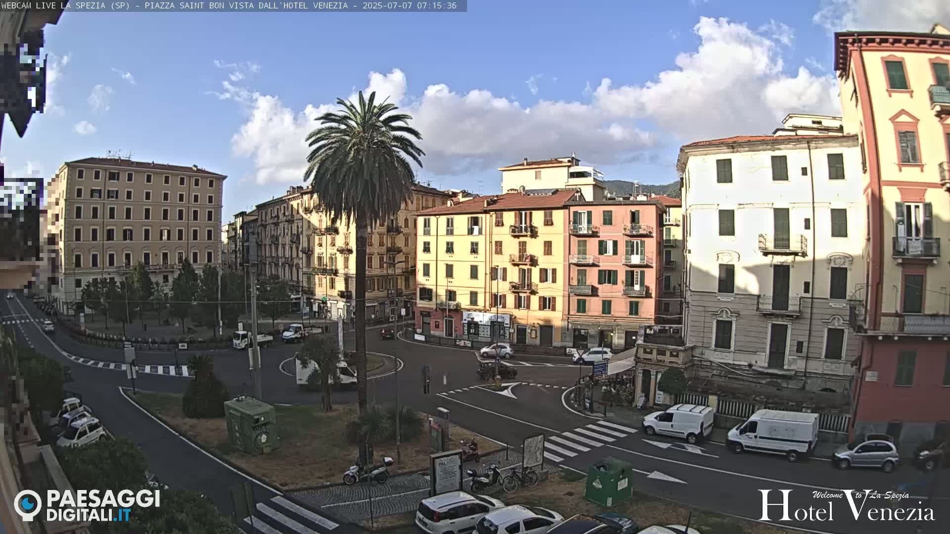 La Spezia Piazza Saint Bon Square Live Cam - Liguria, Italy