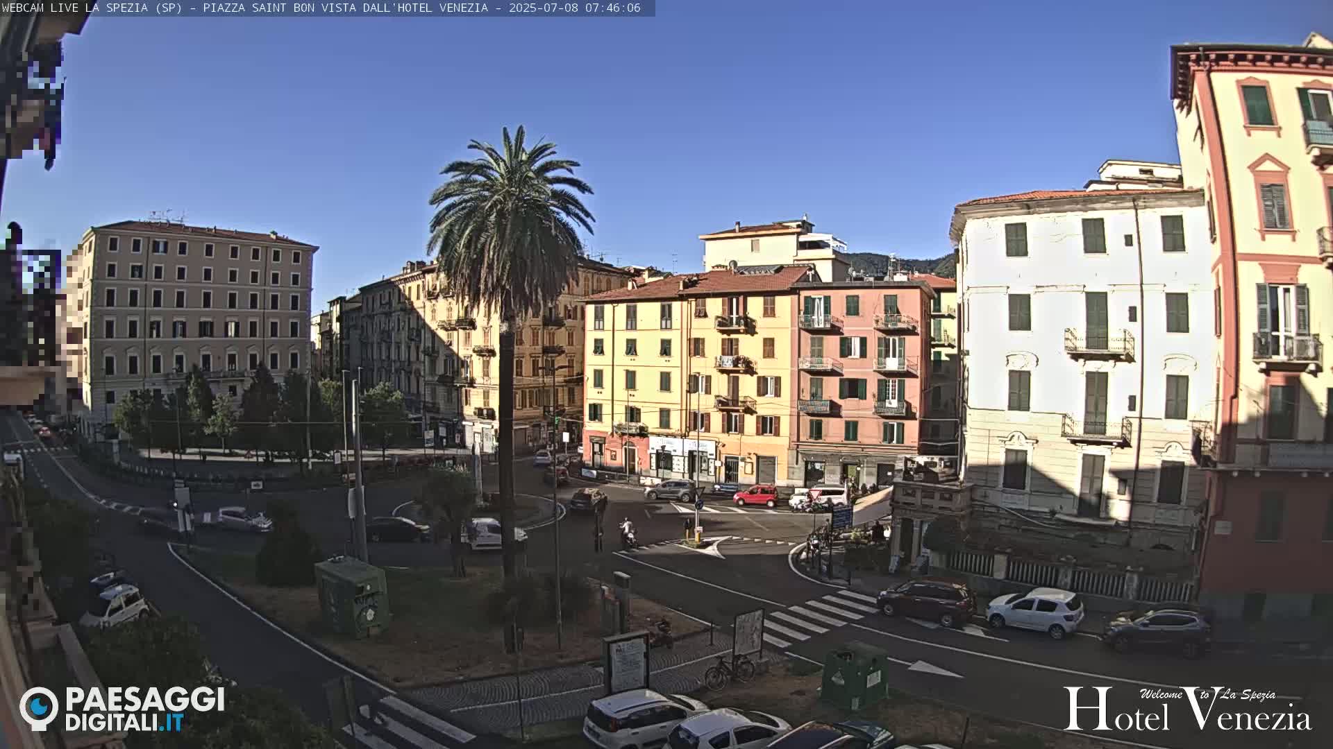La Spezia Piazza Saint Bon Square Live Cam - Liguria, Italy